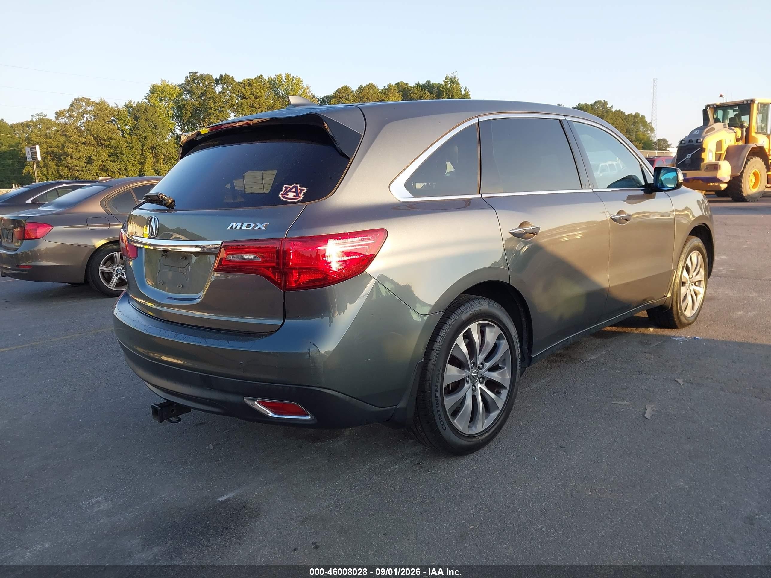 2014 Acura Mdx Technology Package Green vin: 5FRYD3H40EB006940