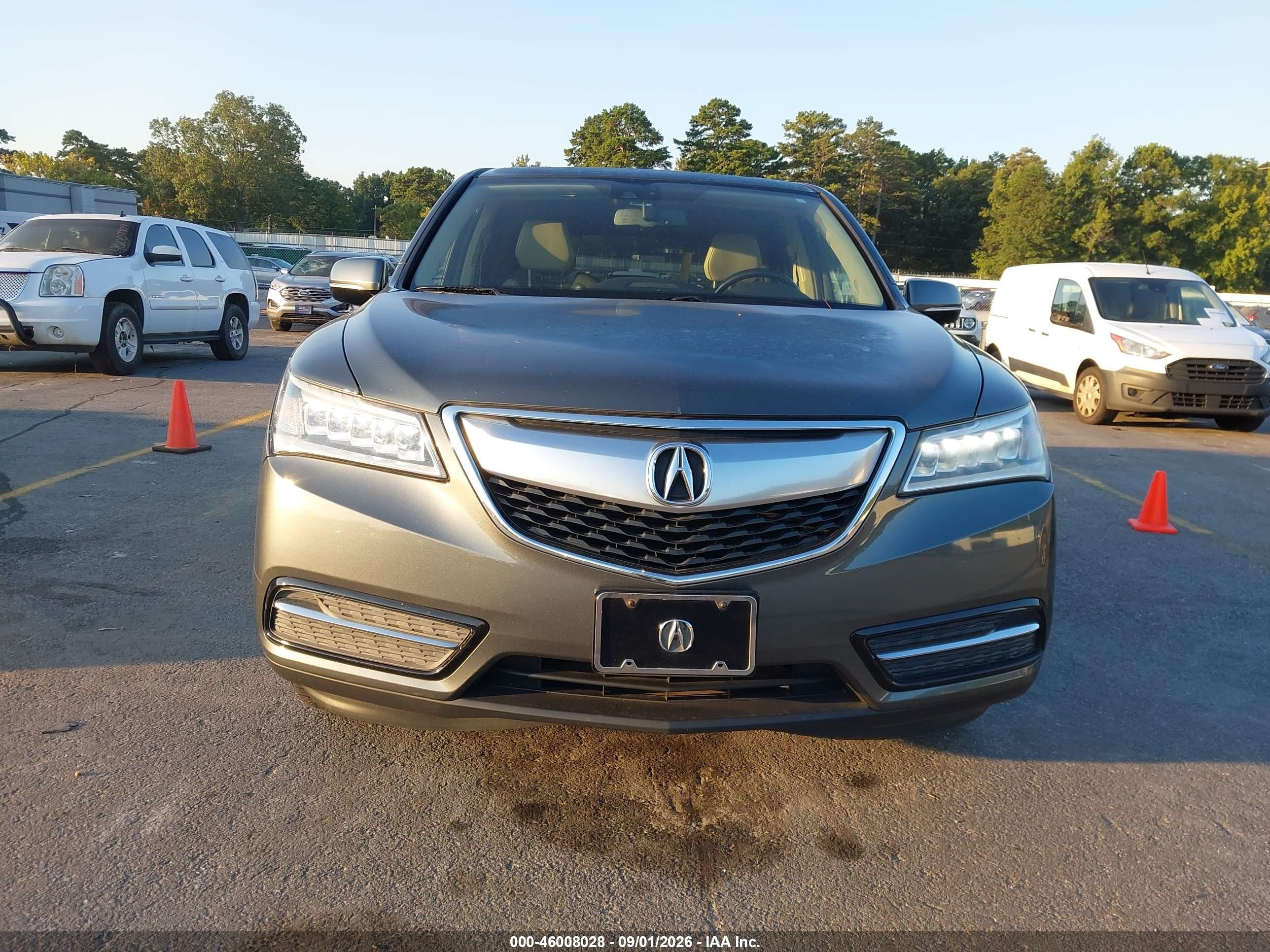 2014 Acura Mdx Technology Package Green vin: 5FRYD3H40EB006940