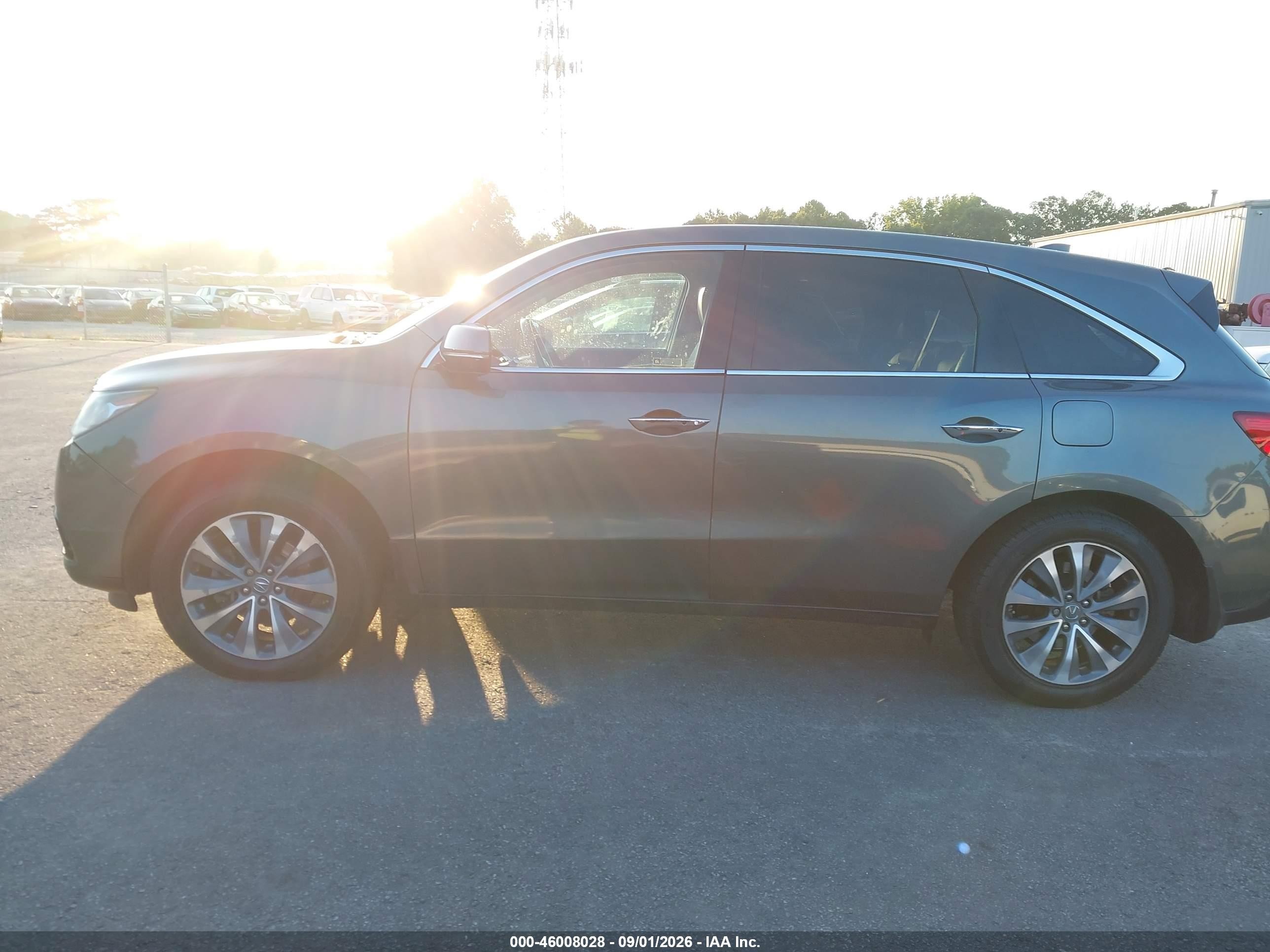 2014 Acura Mdx Technology Package Green vin: 5FRYD3H40EB006940