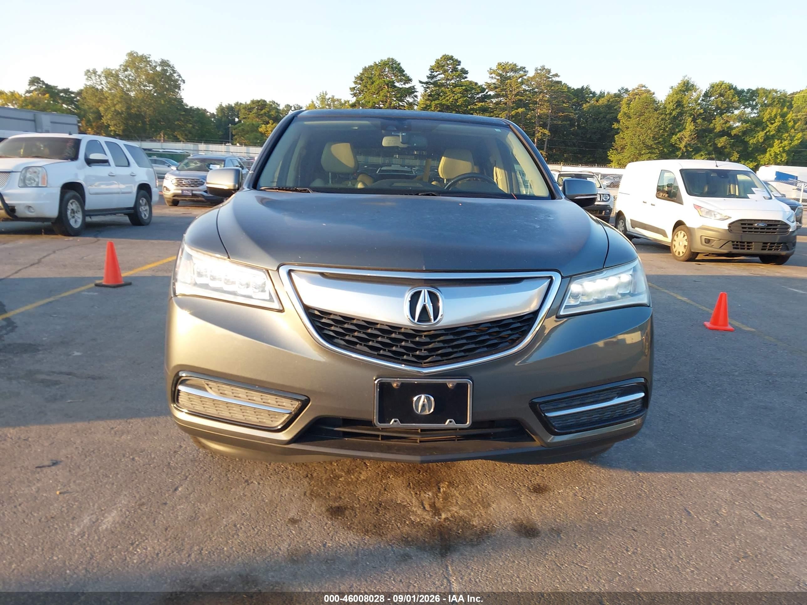 2014 Acura Mdx Technology Package Green vin: 5FRYD3H40EB006940