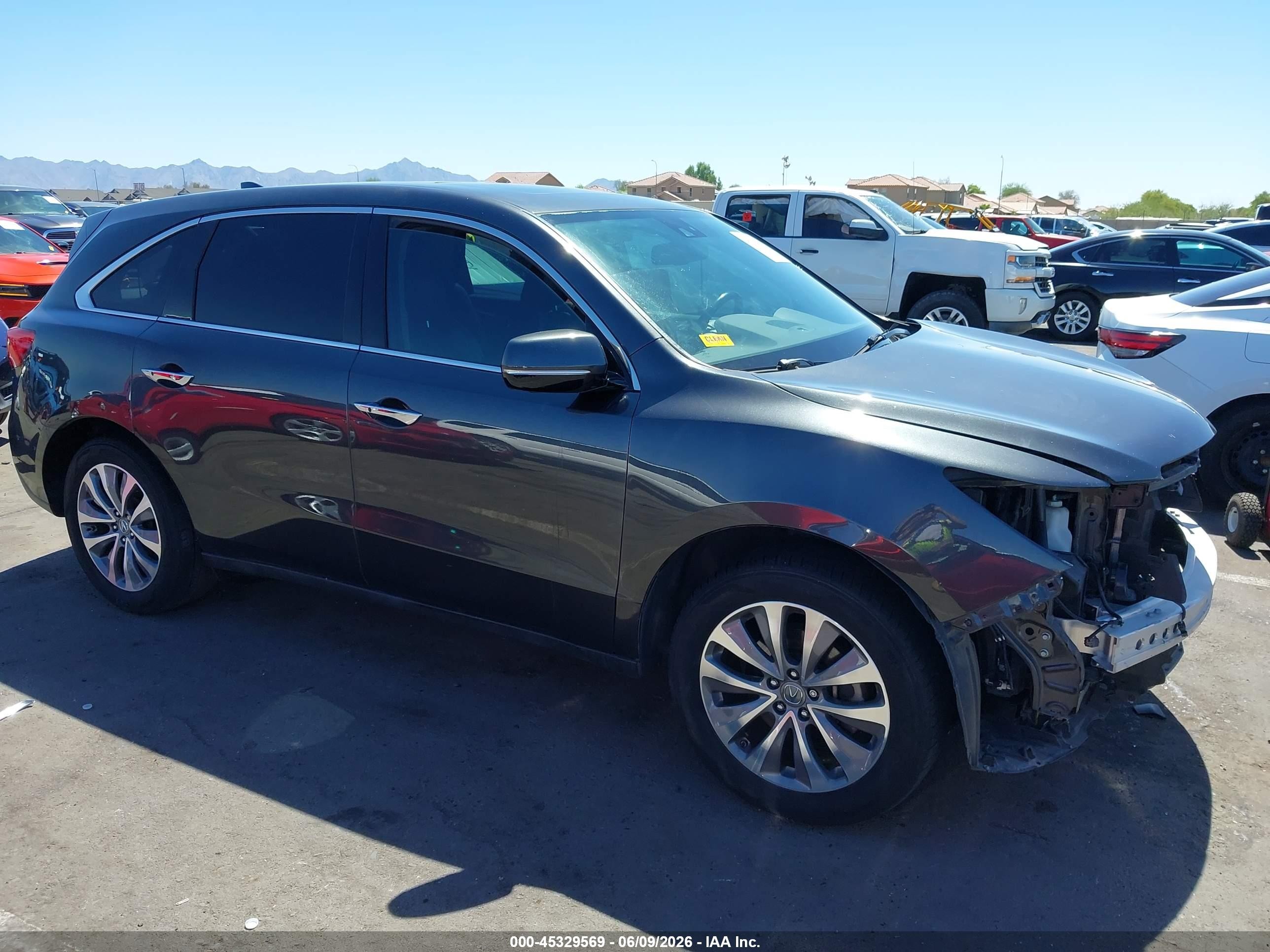 2014 Acura Mdx Technology Package Black vin: 5FRYD3H40EB007540