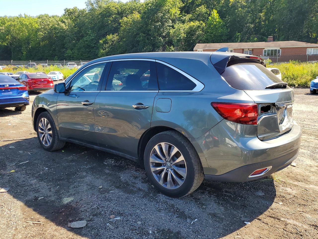 2014 Acura Mdx Technology Gray vin: 5FRYD3H40EB012107