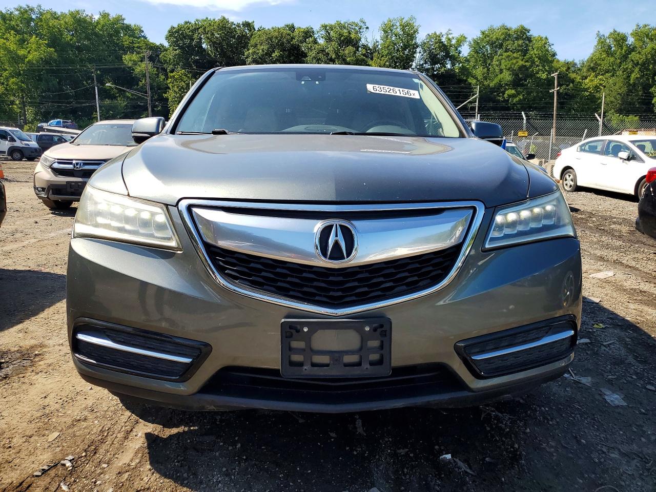 2014 Acura Mdx Technology Gray vin: 5FRYD3H40EB012107