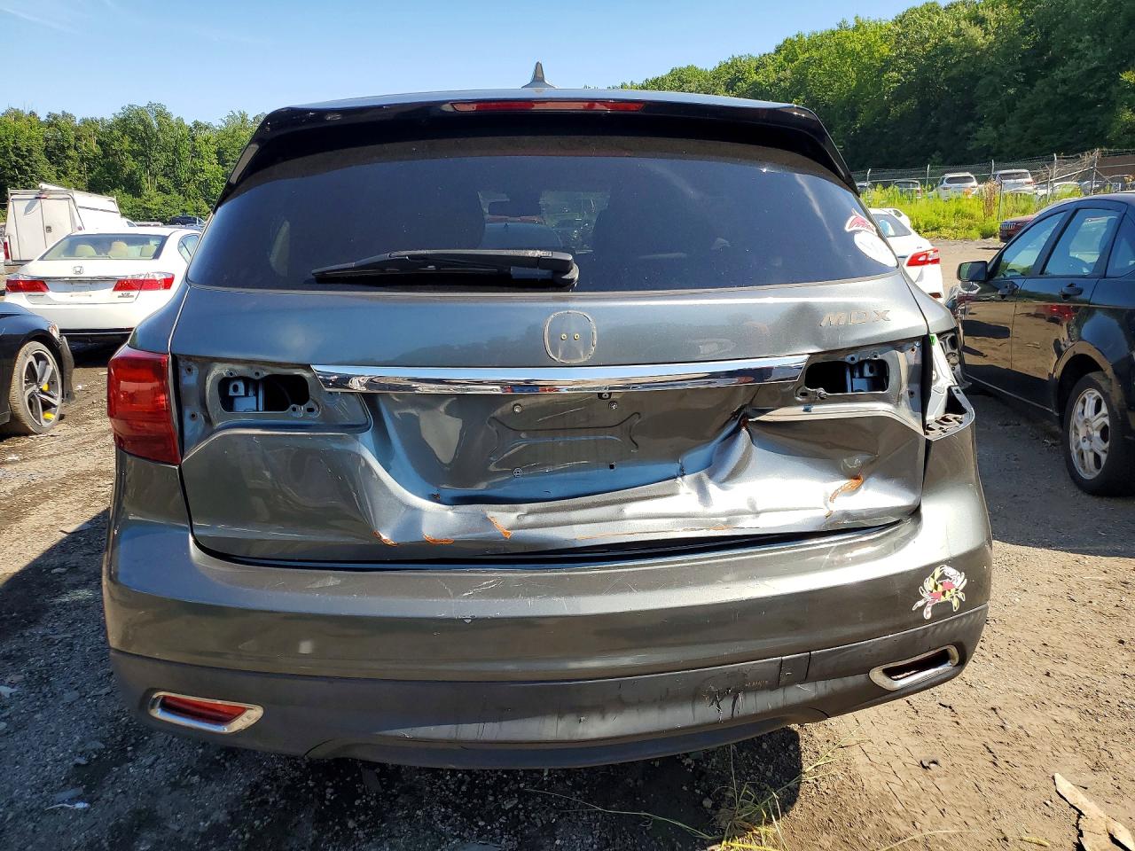 2014 Acura Mdx Technology Gray vin: 5FRYD3H40EB012107