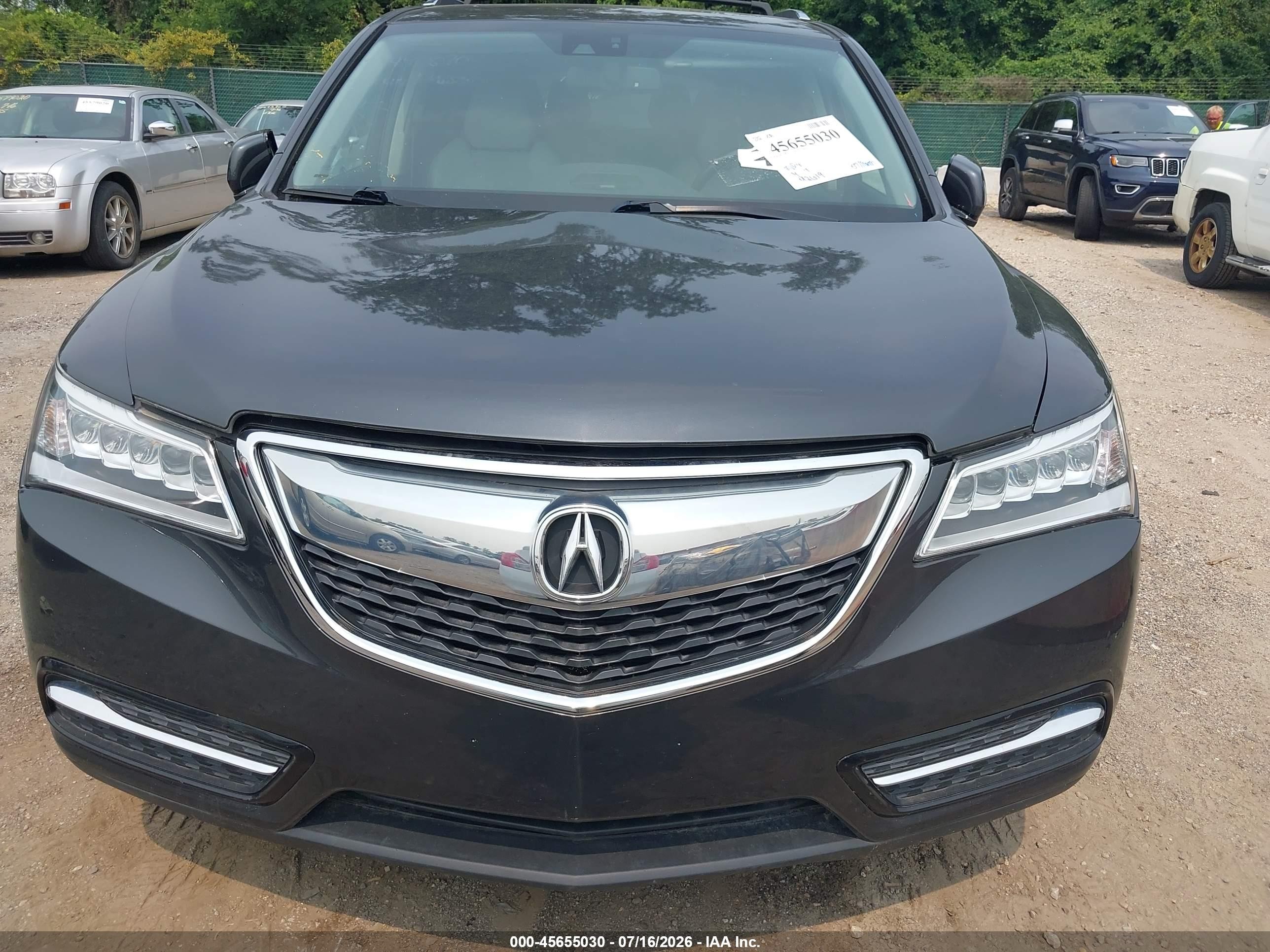 2014 Acura Mdx Technology Package Gray vin: 5FRYD3H40EB016352