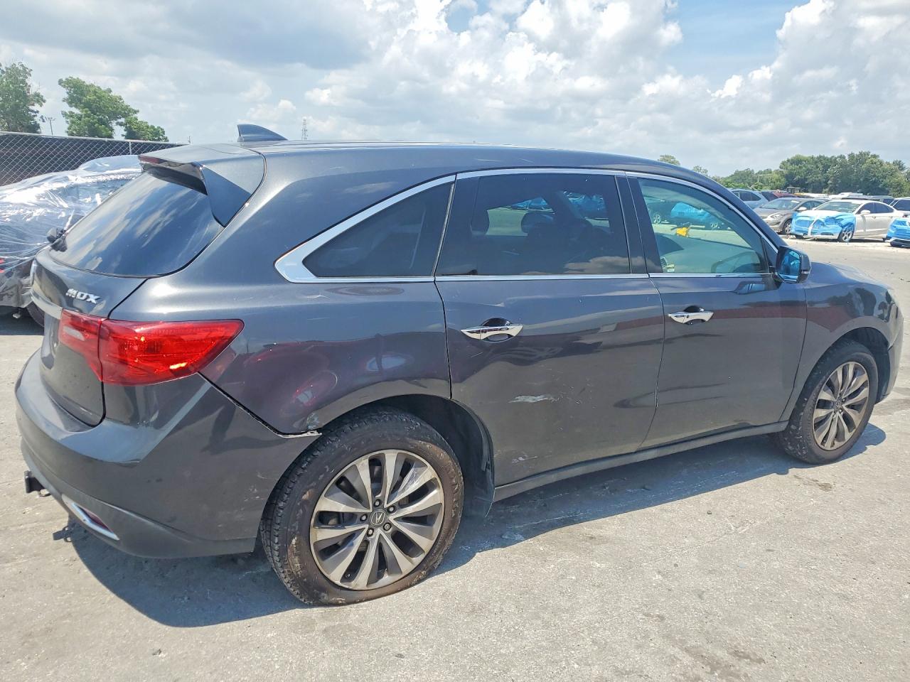 2014 Acura Mdx Technology Серый vin: 5FRYD3H40EB017355