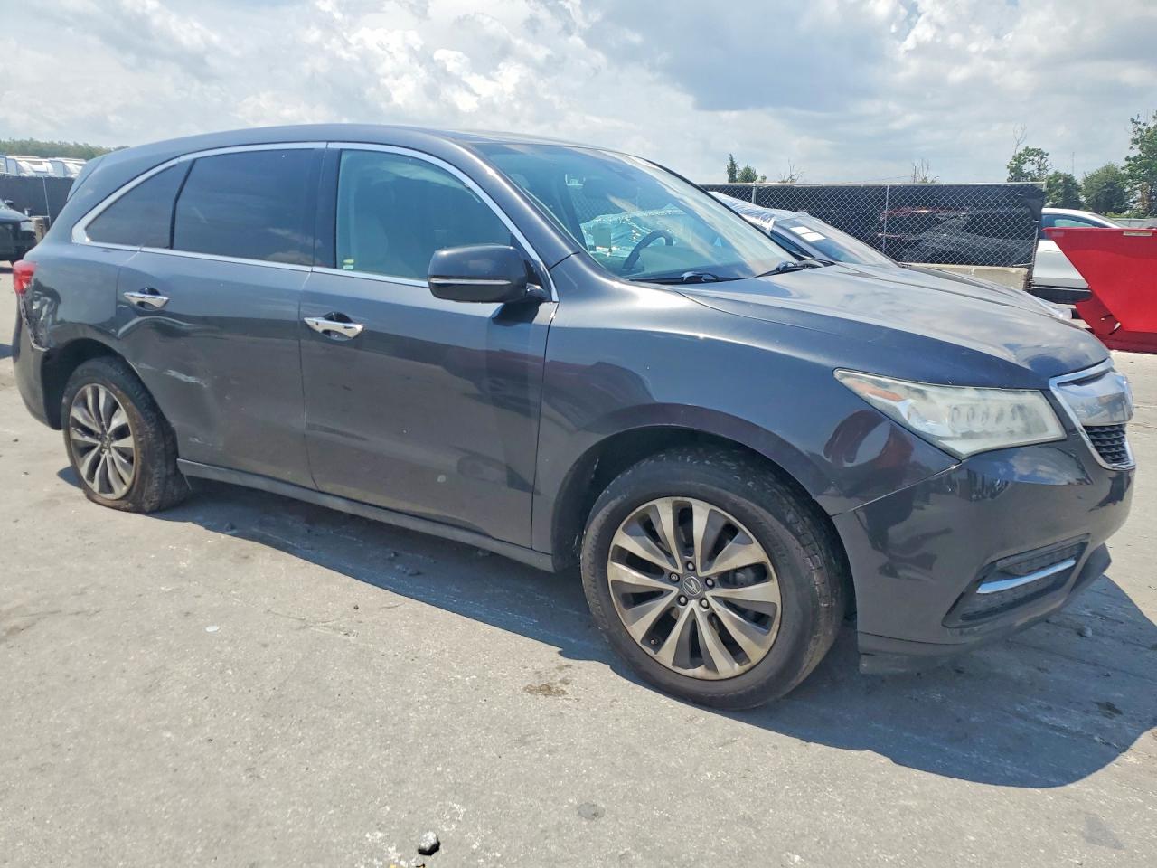 2014 Acura Mdx Technology Серый vin: 5FRYD3H40EB017355