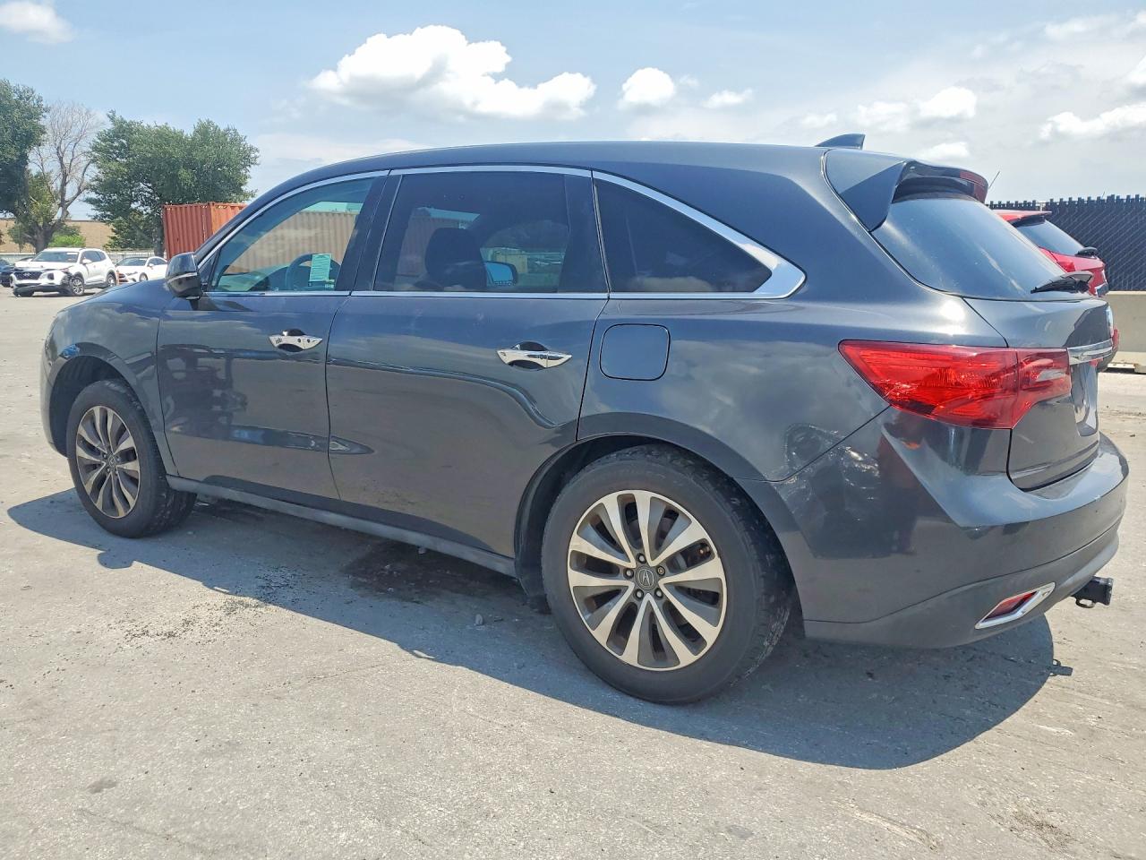 2014 Acura Mdx Technology Серый vin: 5FRYD3H40EB017355