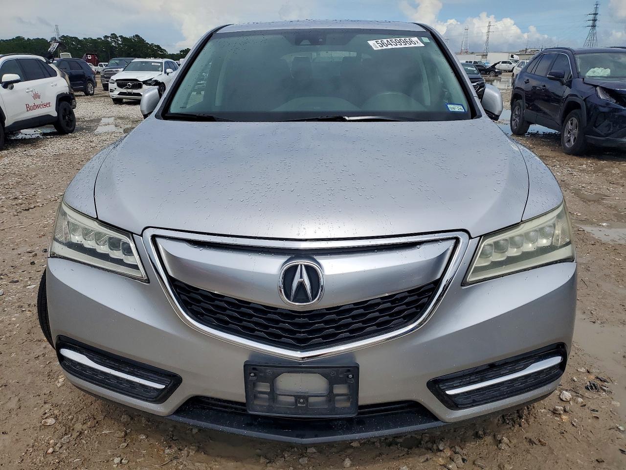 2014 Acura Mdx Technology Silver vin: 5FRYD3H40EB020191