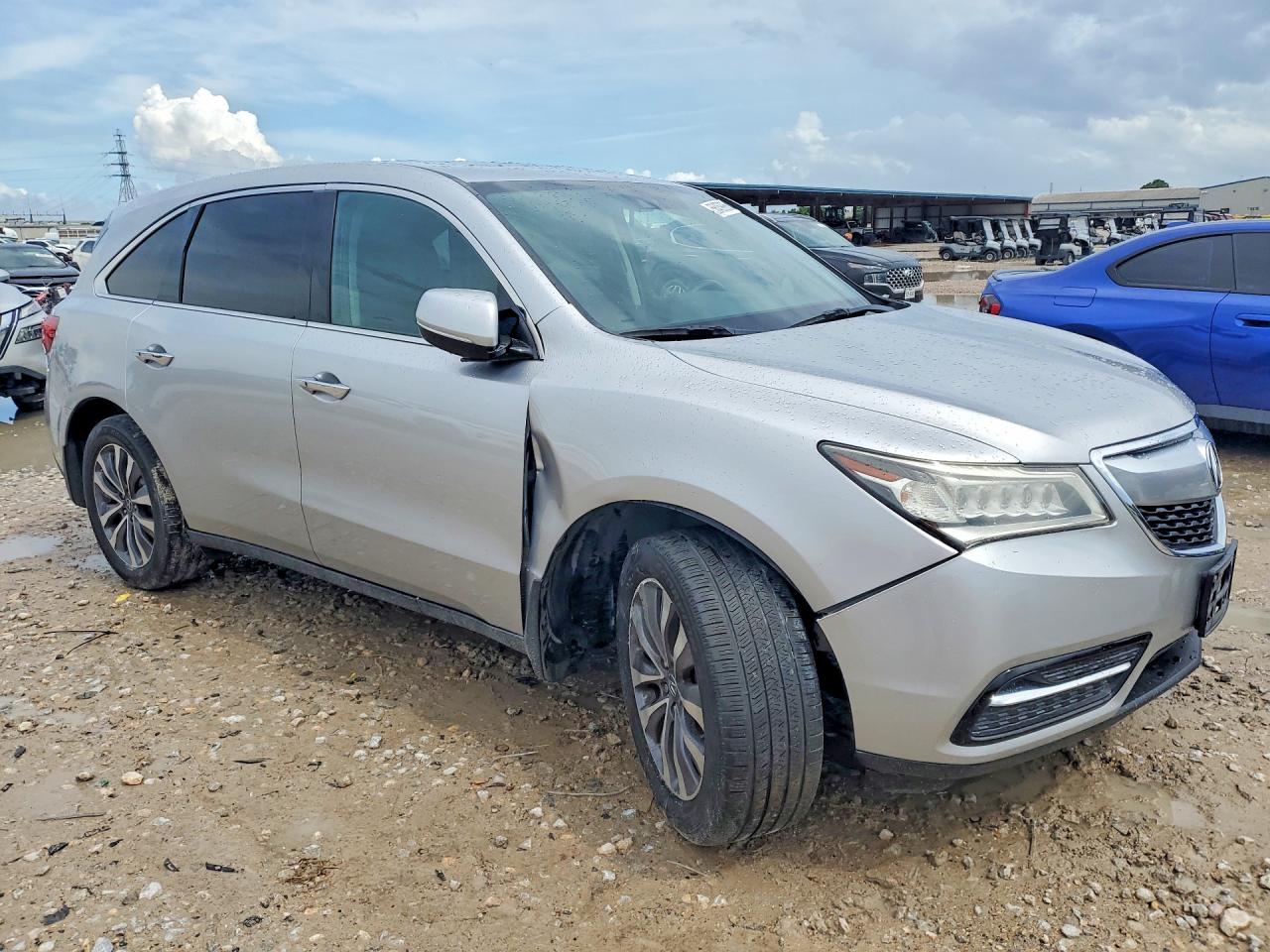 2014 Acura Mdx Technology Silver vin: 5FRYD3H40EB020191