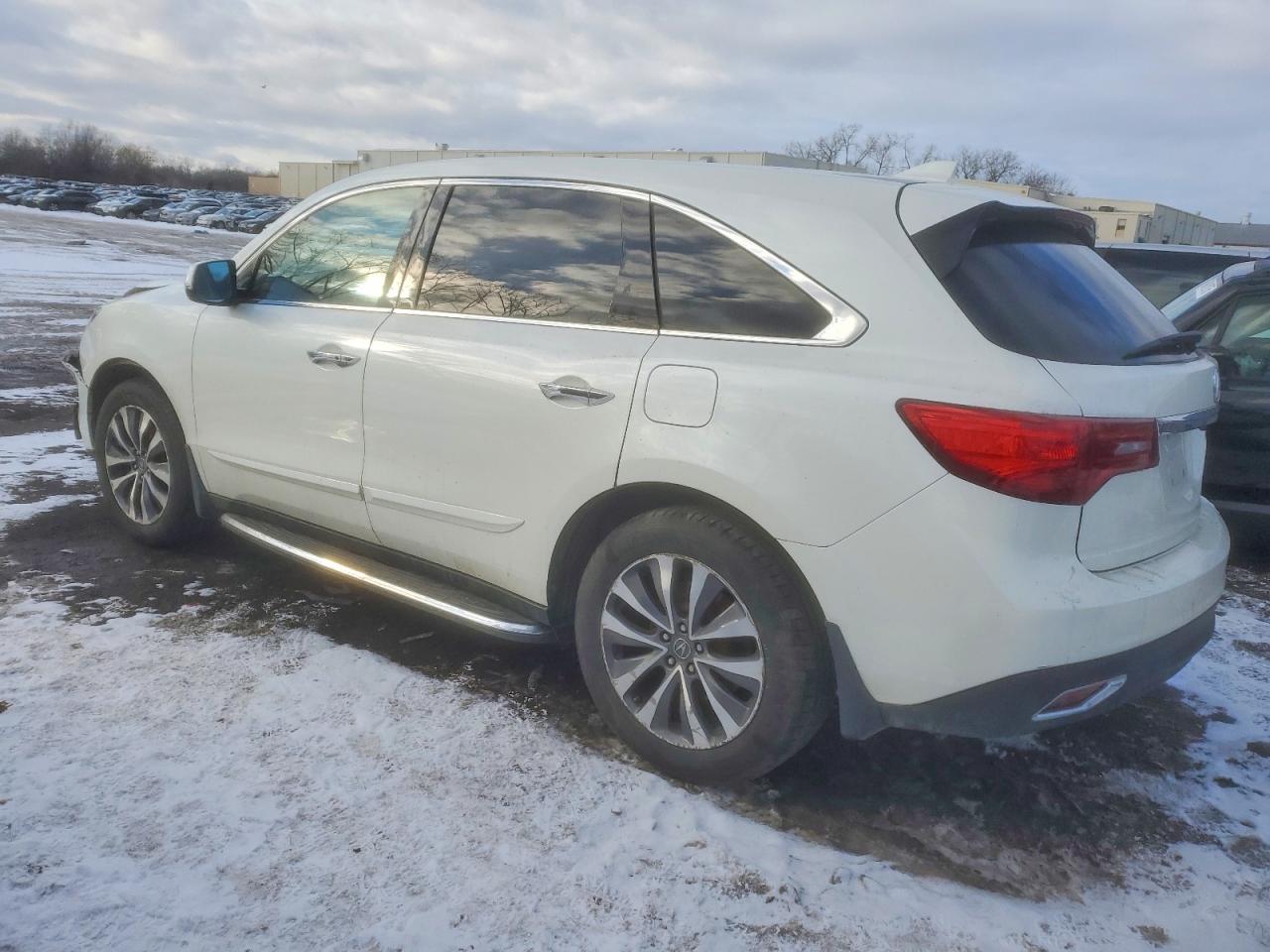 2014 Acura Mdx Technology White vin: 5FRYD3H40EB020711