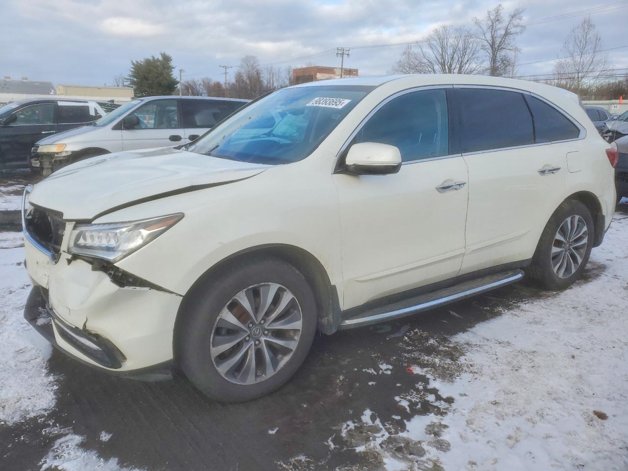 2014 Acura Mdx Technology Белый vin: 5FRYD3H40EB020711