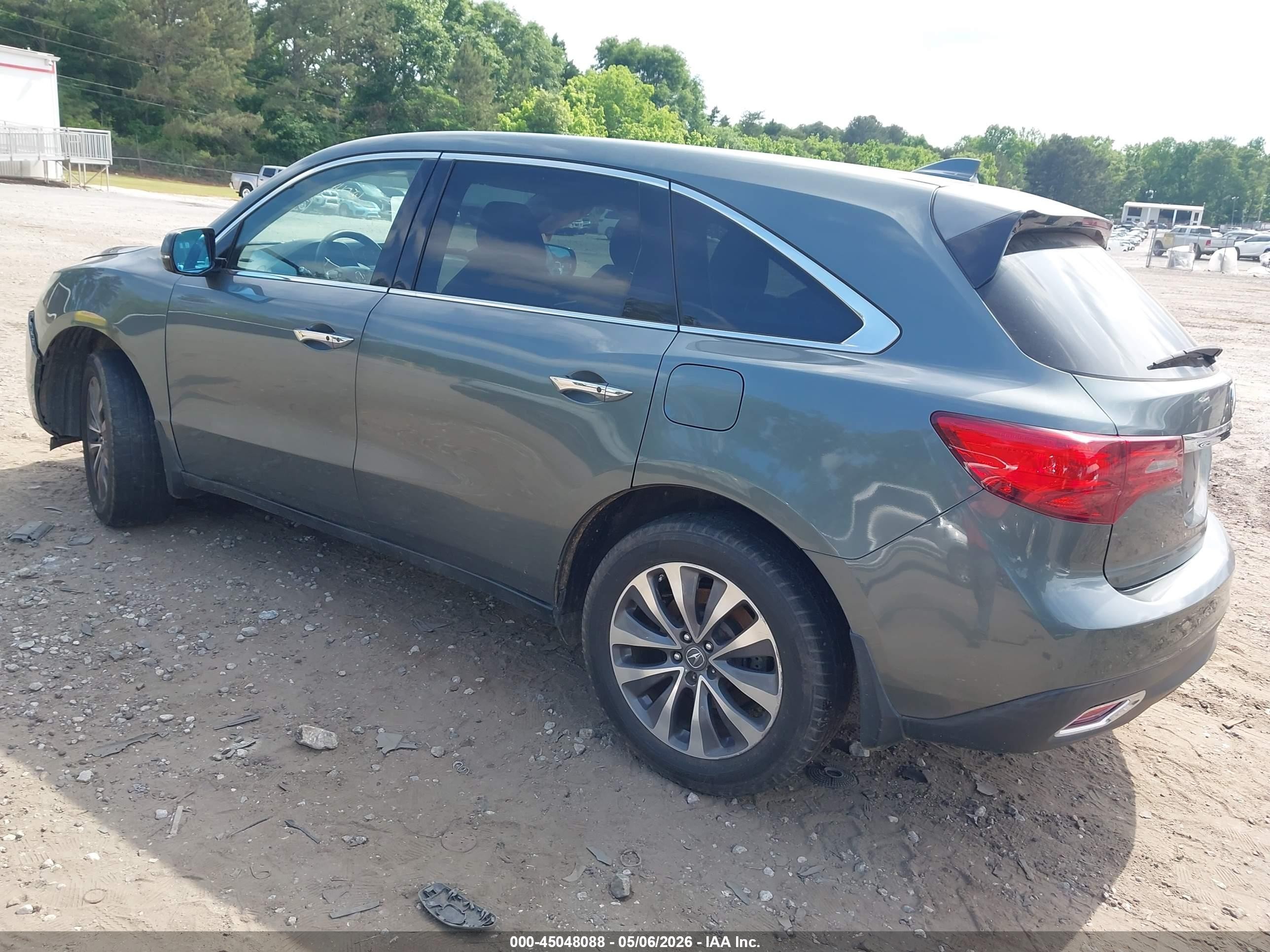 2015 Acura Mdx Technology Package Gray vin: 5FRYD3H40FB001223