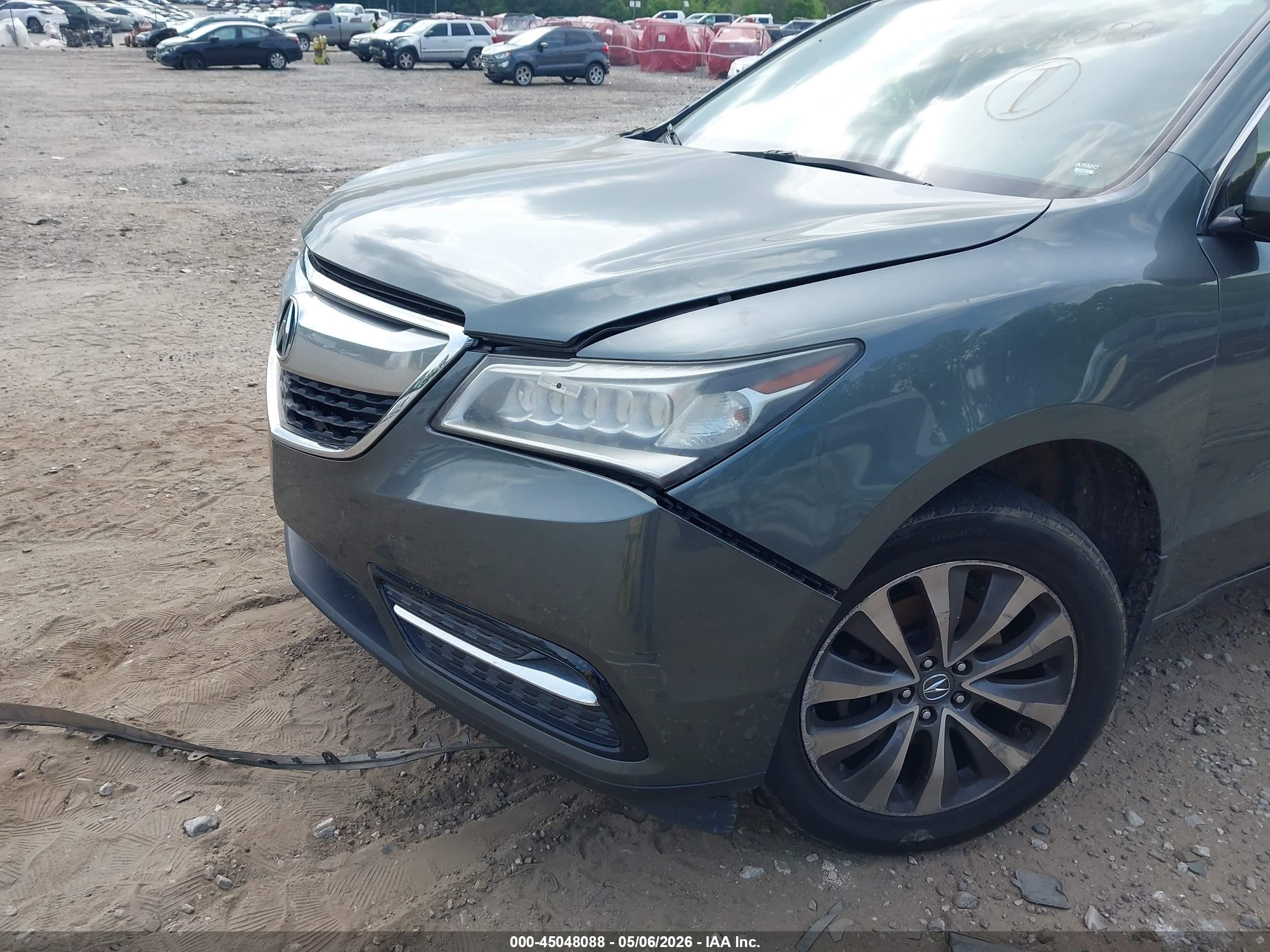 2015 Acura Mdx Technology Package Gray vin: 5FRYD3H40FB001223
