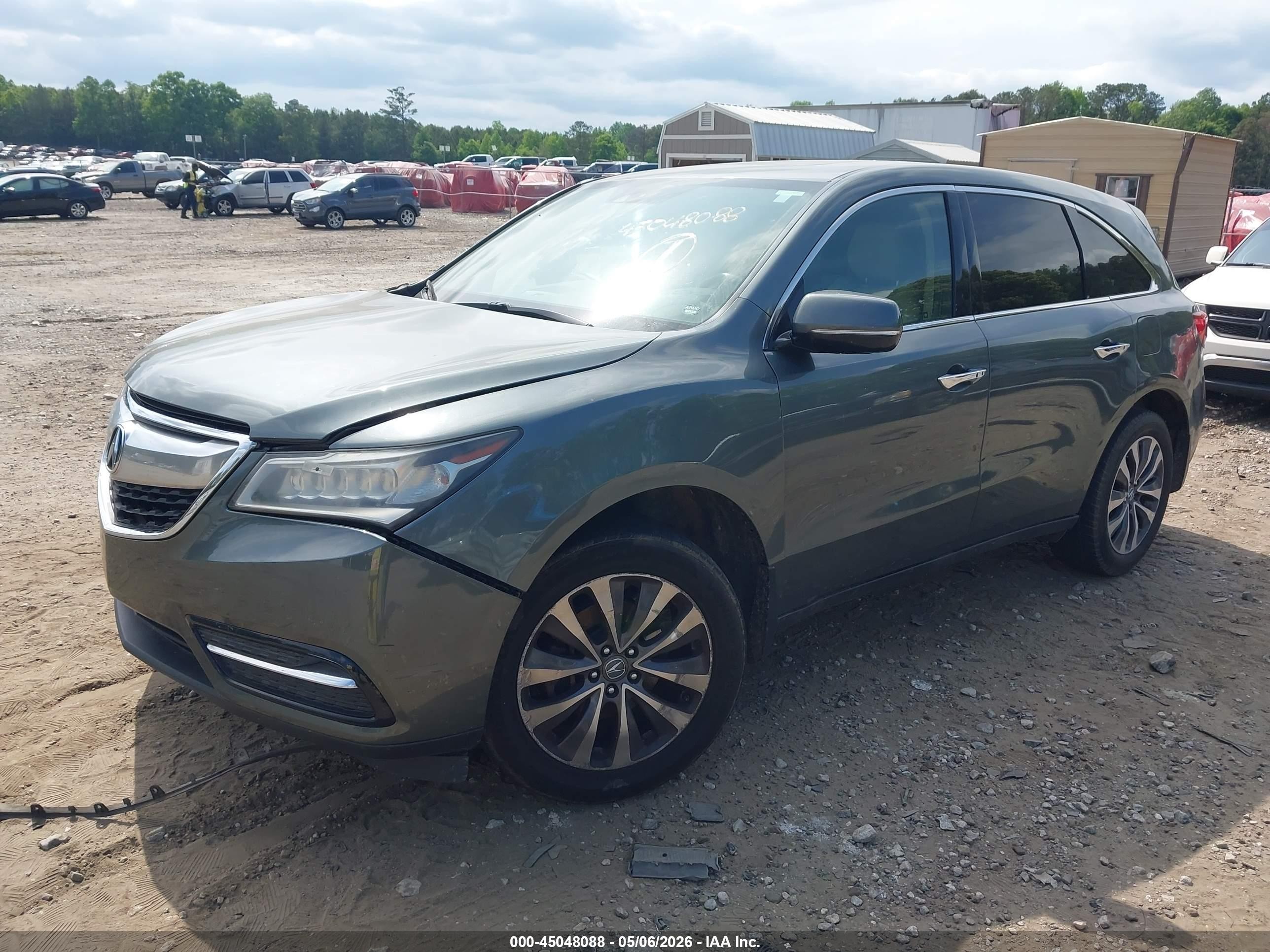 2015 Acura Mdx Technology Package Gray vin: 5FRYD3H40FB001223