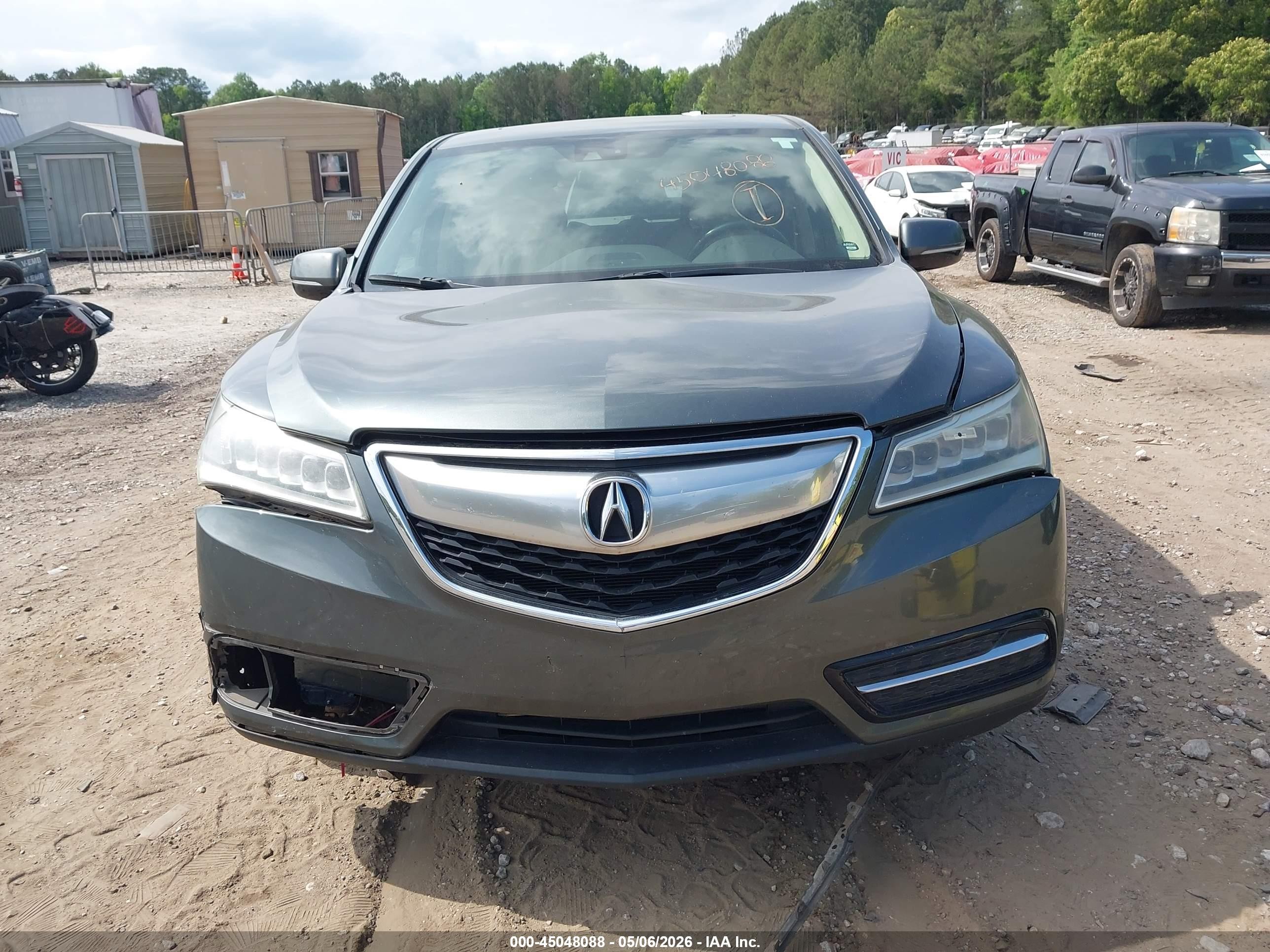 2015 Acura Mdx Technology Package Gray vin: 5FRYD3H40FB001223