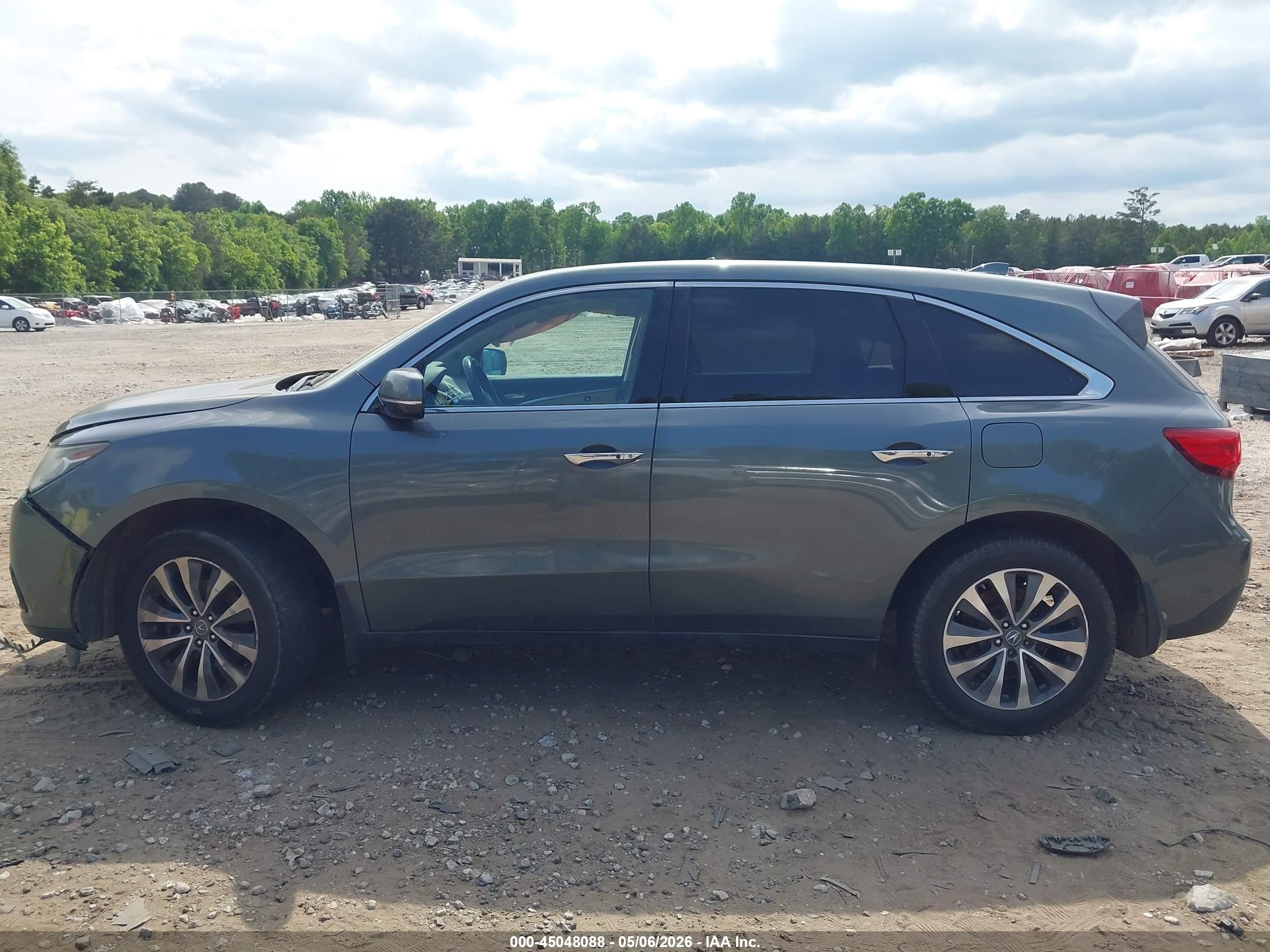 2015 Acura Mdx Technology Package Gray vin: 5FRYD3H40FB001223