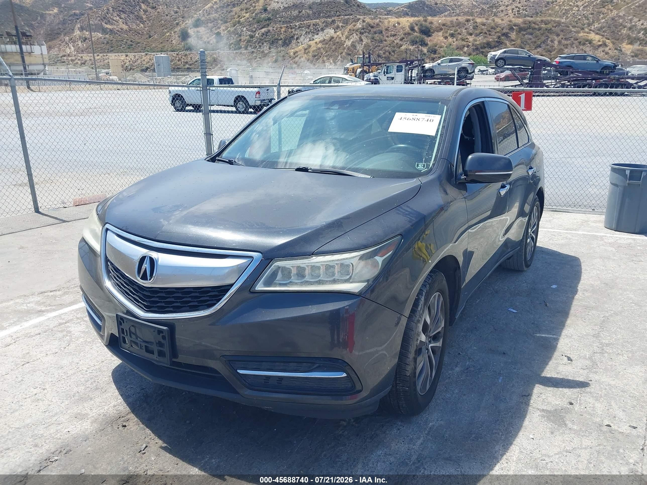 2015 Acura Mdx Technology Package Серый vin: 5FRYD3H40FB009497