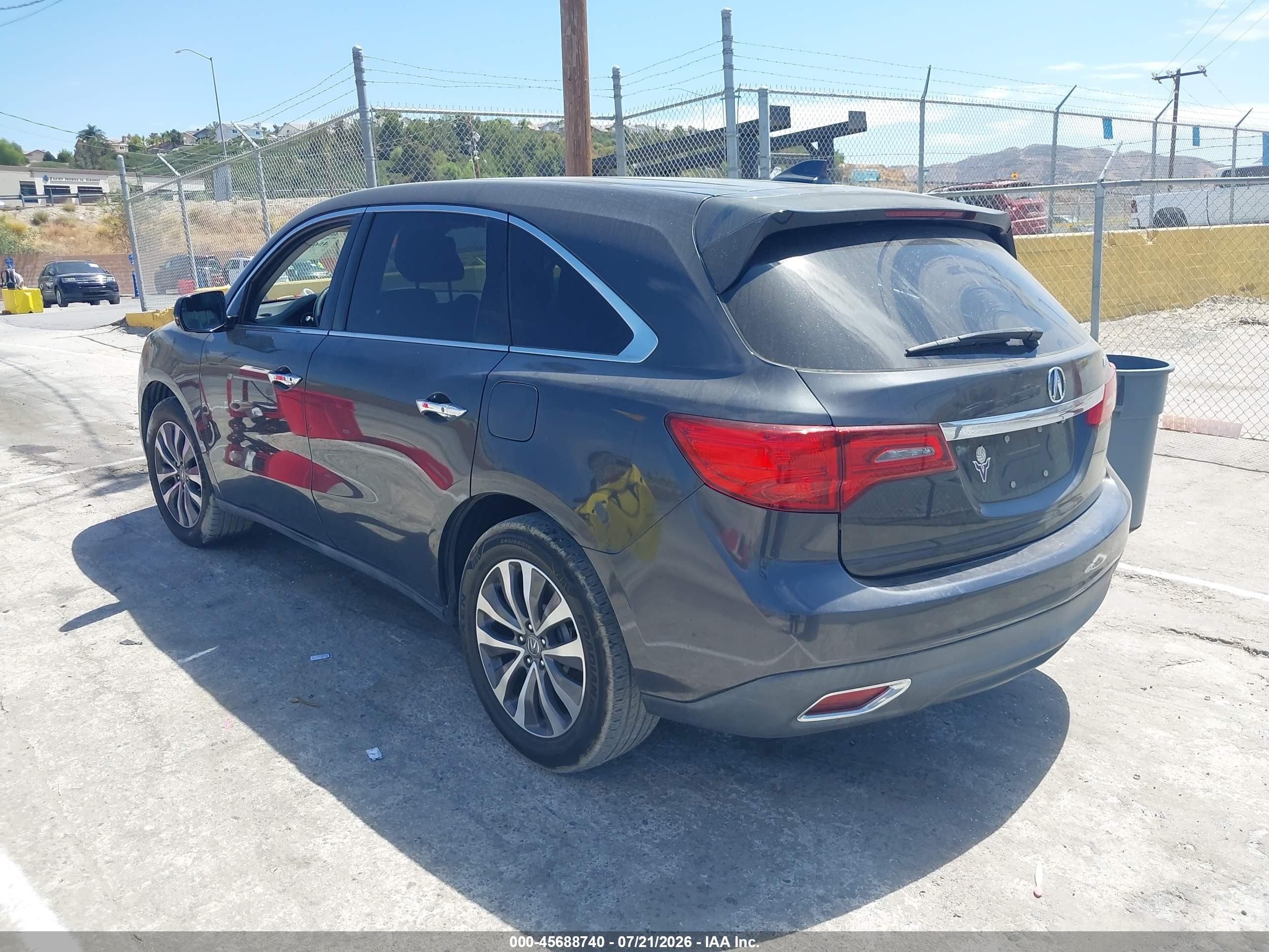 2015 Acura Mdx Technology Package Серый vin: 5FRYD3H40FB009497