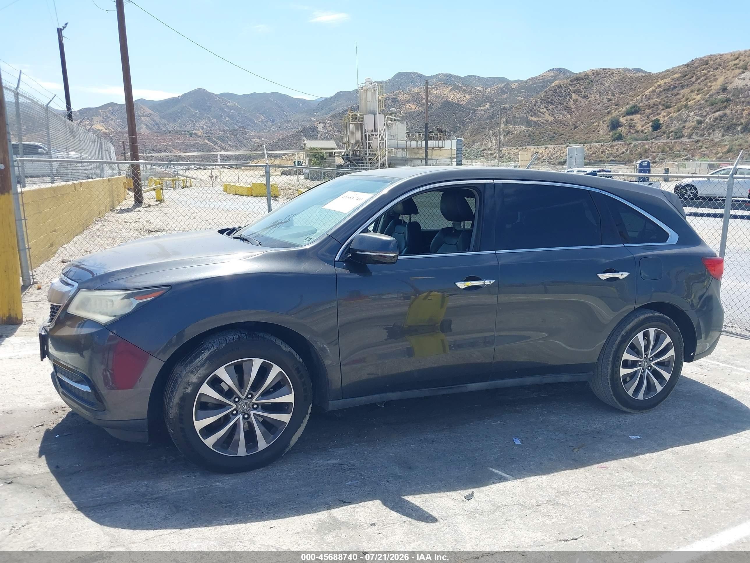 2015 Acura Mdx Technology Package Серый vin: 5FRYD3H40FB009497