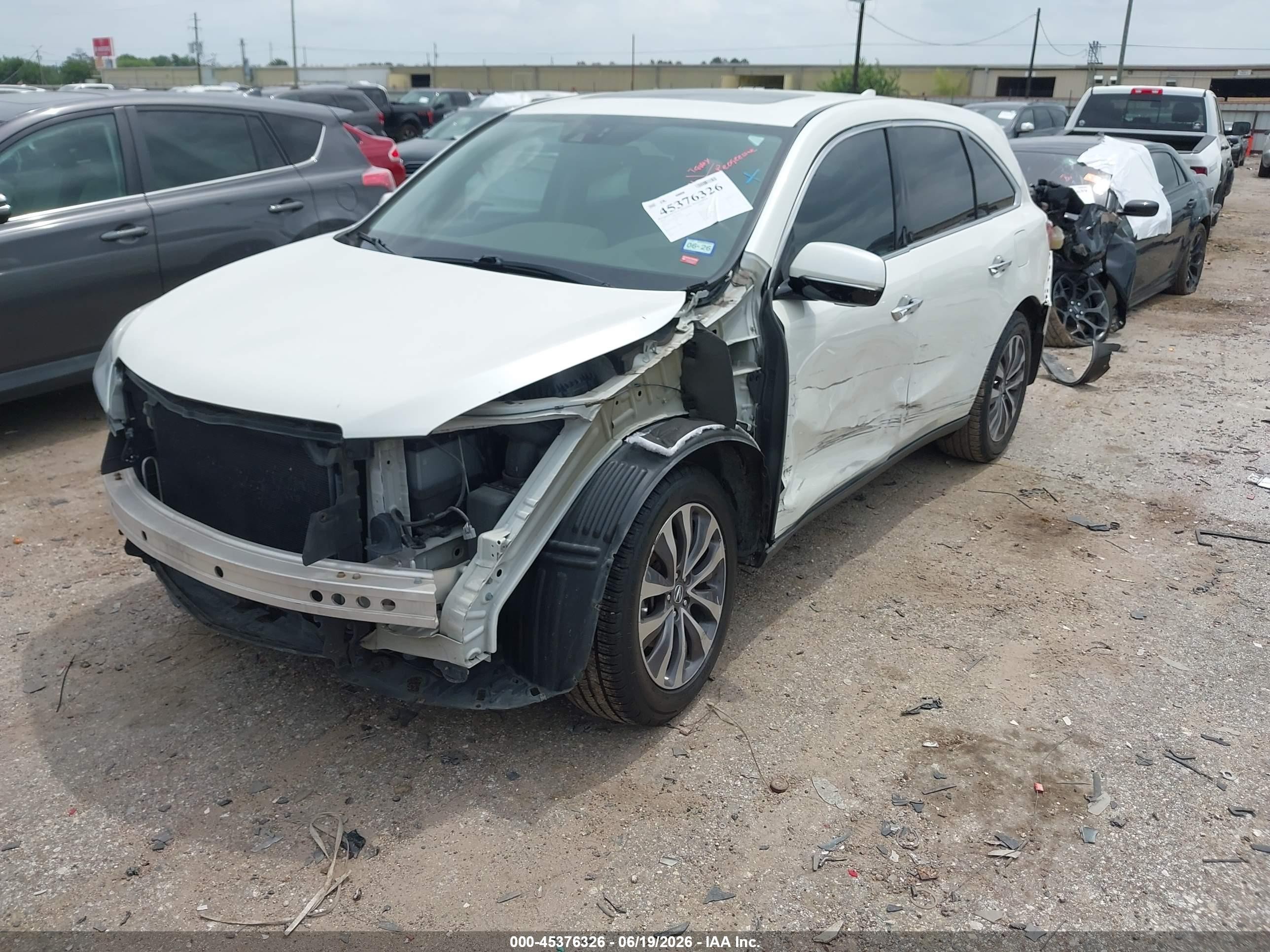 2015 Acura Mdx Technology Package White vin: 5FRYD3H41FB013221