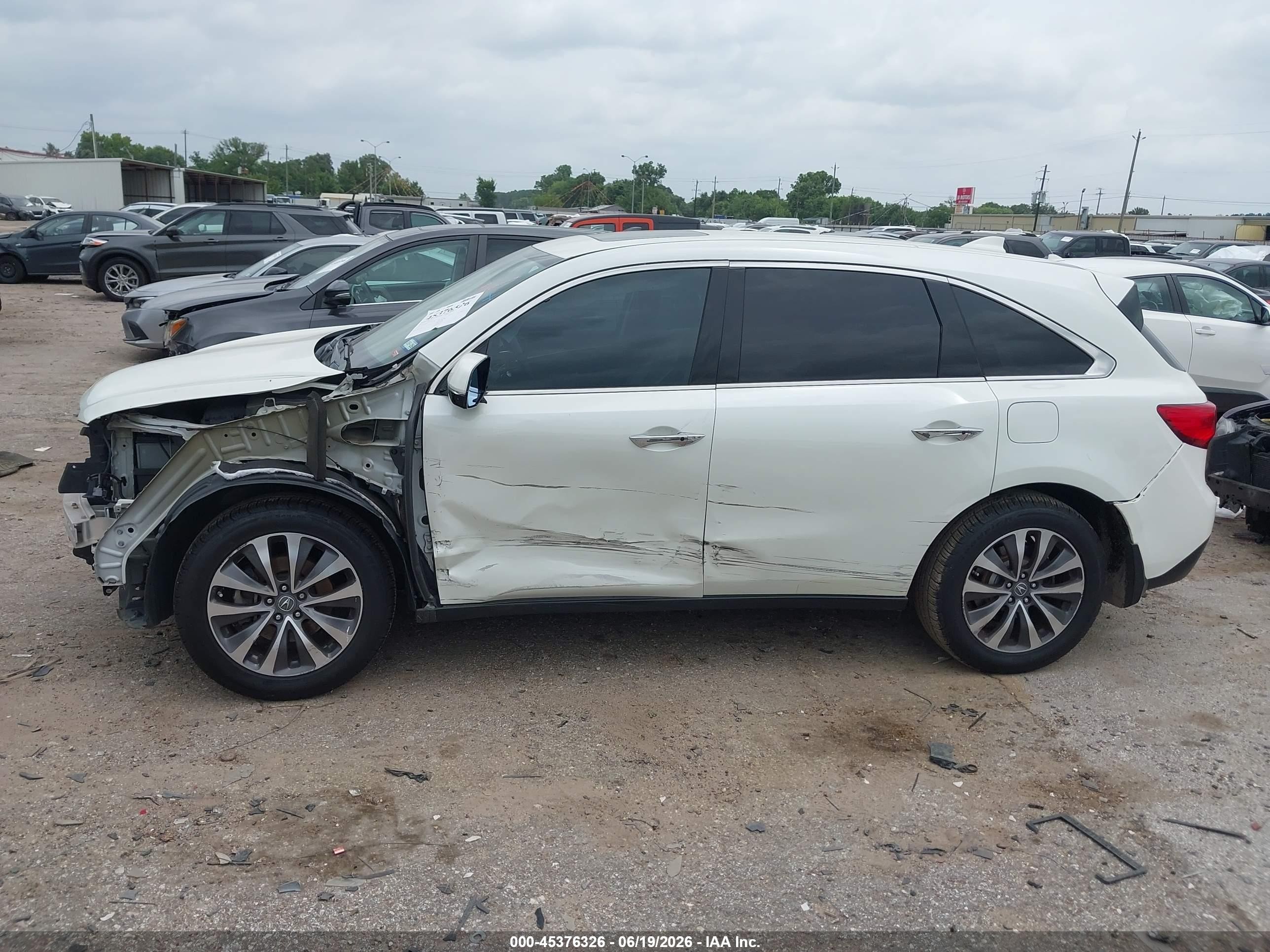 2015 Acura Mdx Technology Package White vin: 5FRYD3H41FB013221