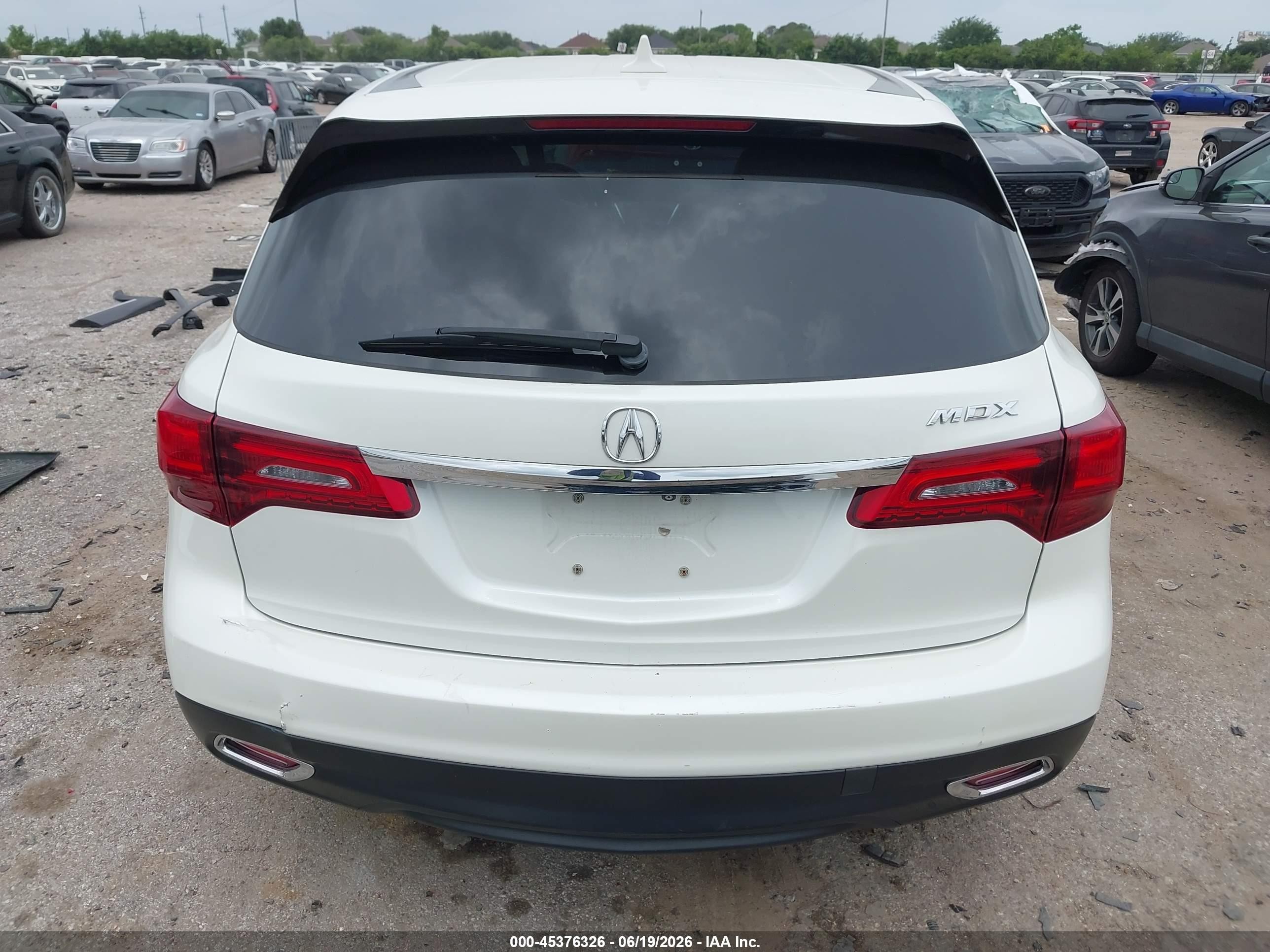 2015 Acura Mdx Technology Package White vin: 5FRYD3H41FB013221