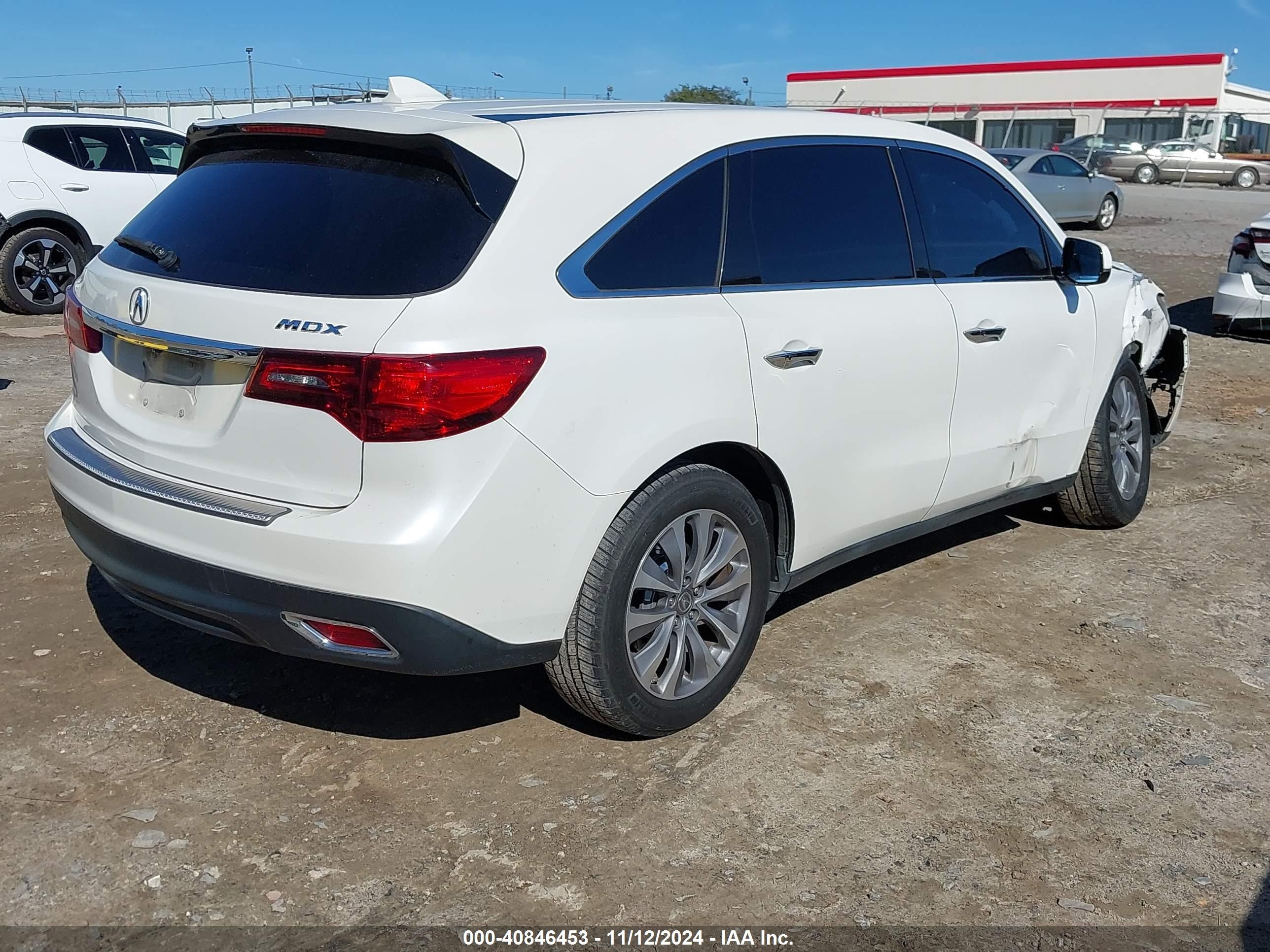 2014 Acura Mdx Technology Package White vin: 5FRYD3H42EB003568