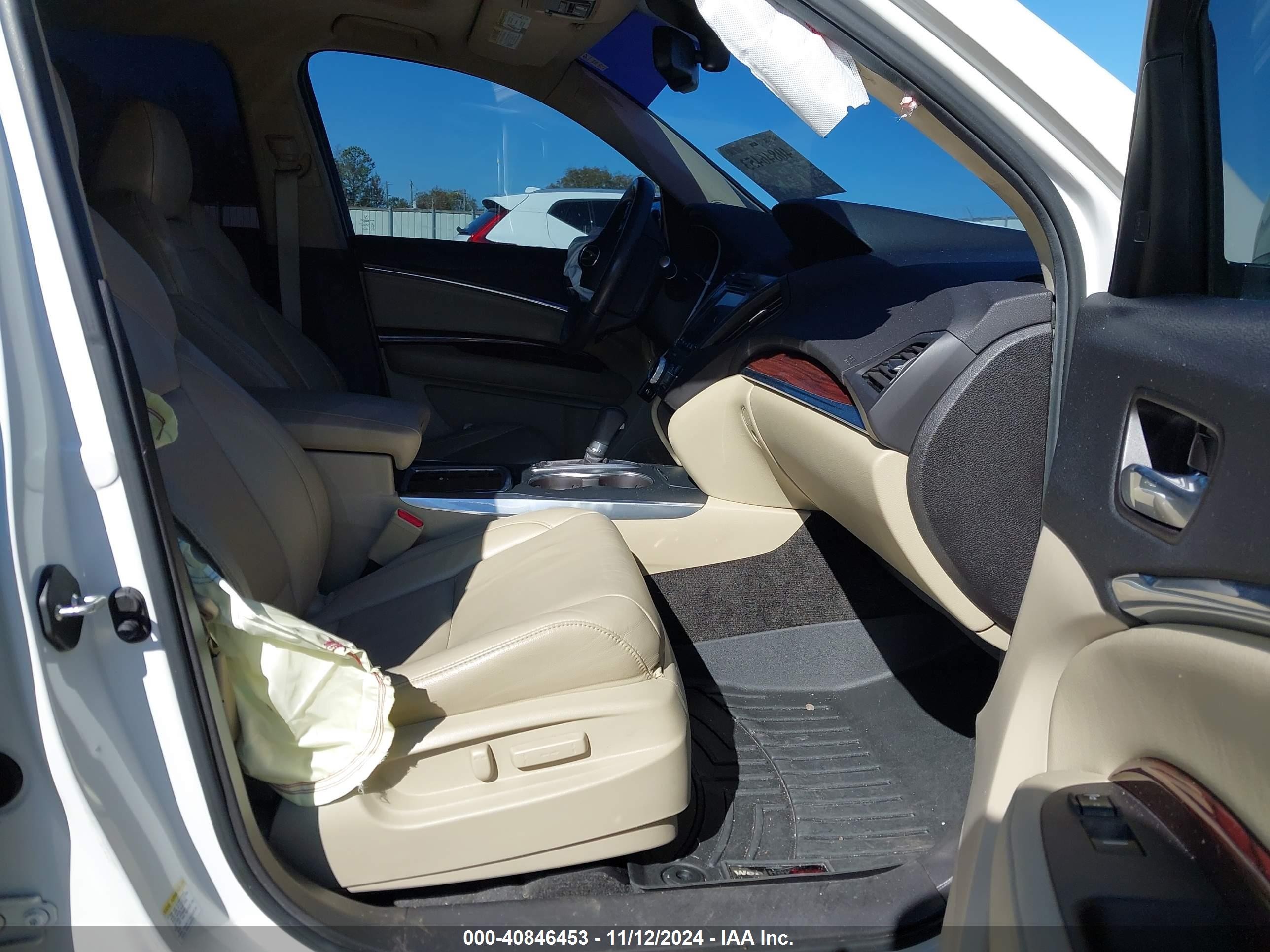 2014 Acura Mdx Technology Package White vin: 5FRYD3H42EB003568