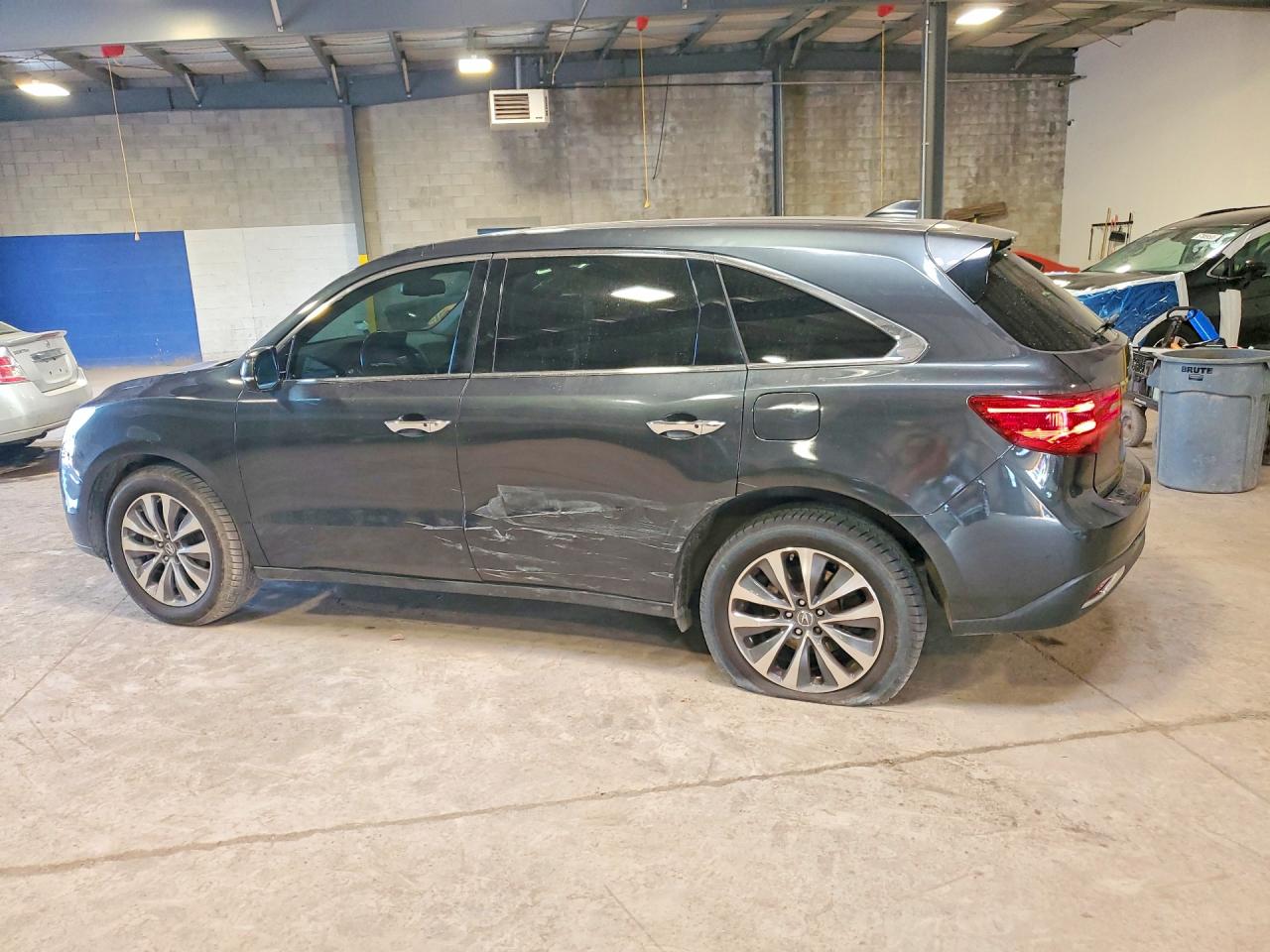 2014 Acura Mdx Technology Gray vin: 5FRYD3H42EB017485