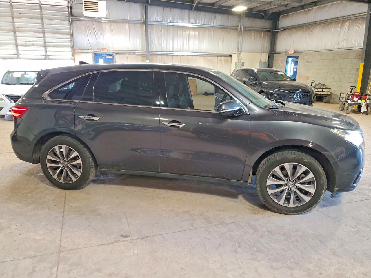 2014 Acura Mdx Technology Gray vin: 5FRYD3H42EB017485
