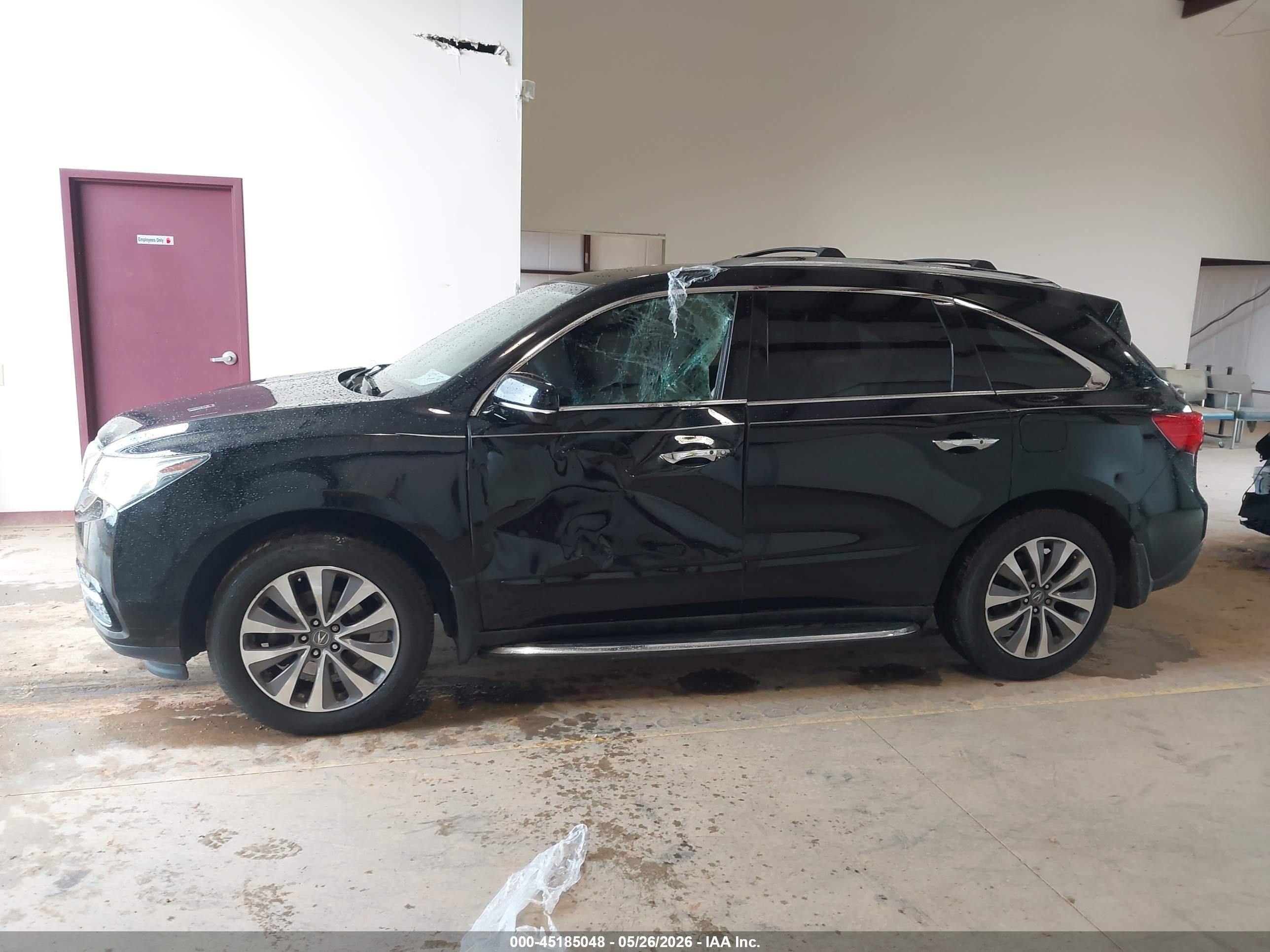 2014 Acura Mdx Technology Package Black vin: 5FRYD3H42EB017857