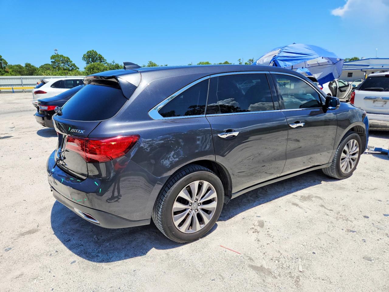 2014 Acura Mdx Technology Gray vin: 5FRYD3H42EB019463