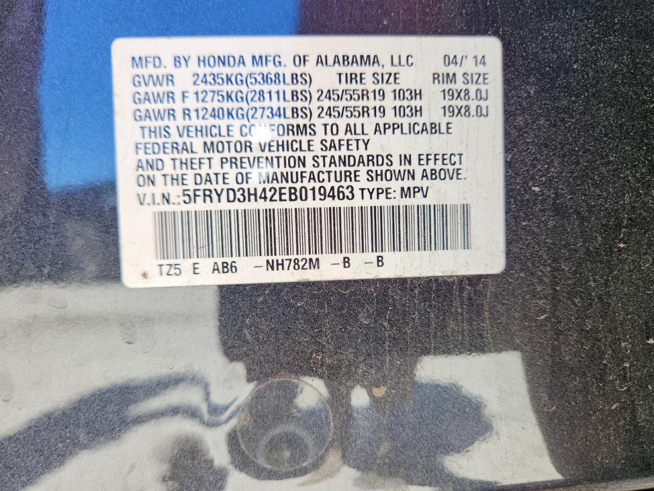 2014 Acura Mdx Technology Gray vin: 5FRYD3H42EB019463