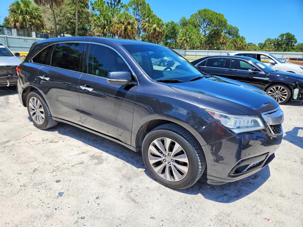2014 Acura Mdx Technology Gray vin: 5FRYD3H42EB019463
