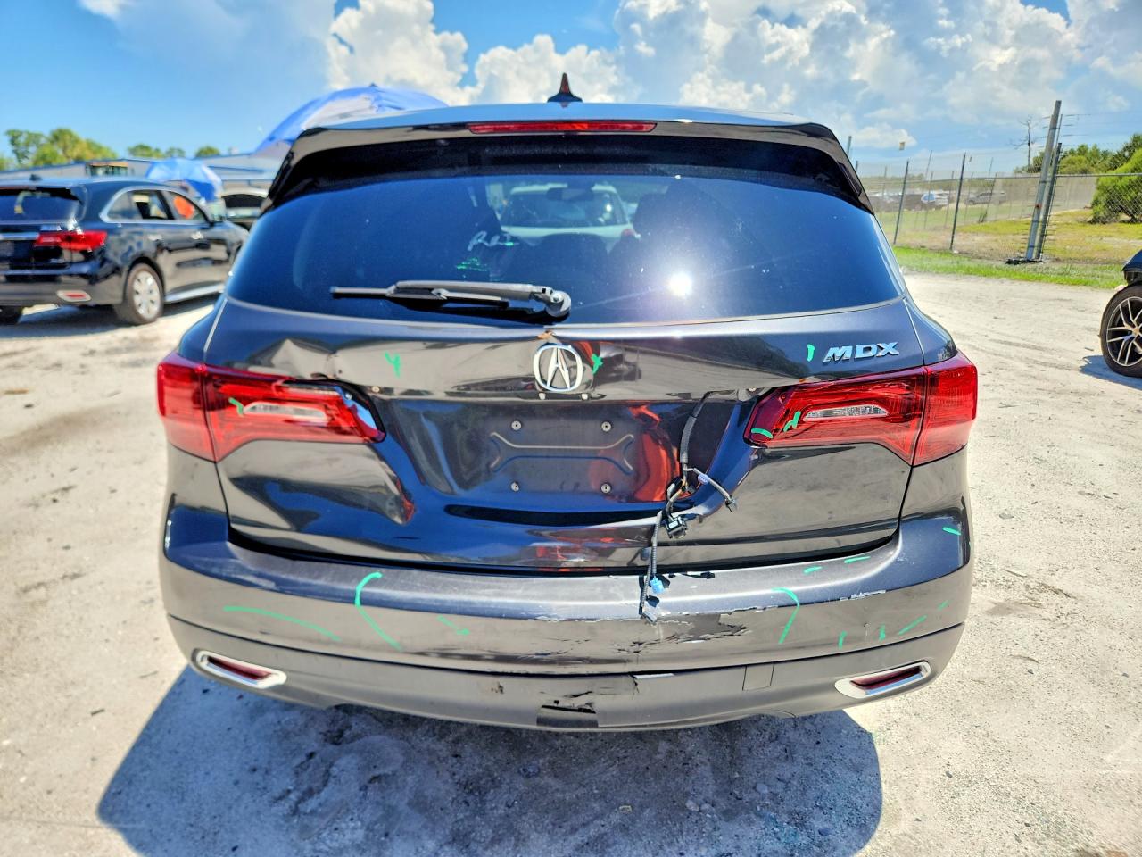 2014 Acura Mdx Technology Gray vin: 5FRYD3H42EB019463