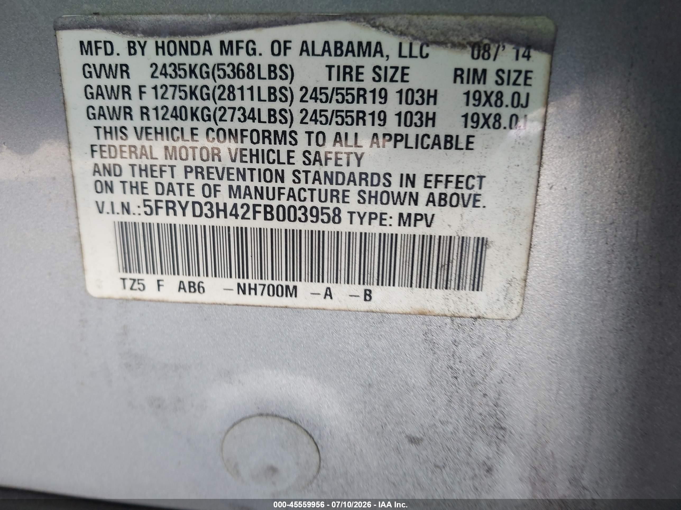 2015 Acura Mdx Technology Package Silver vin: 5FRYD3H42FB003958