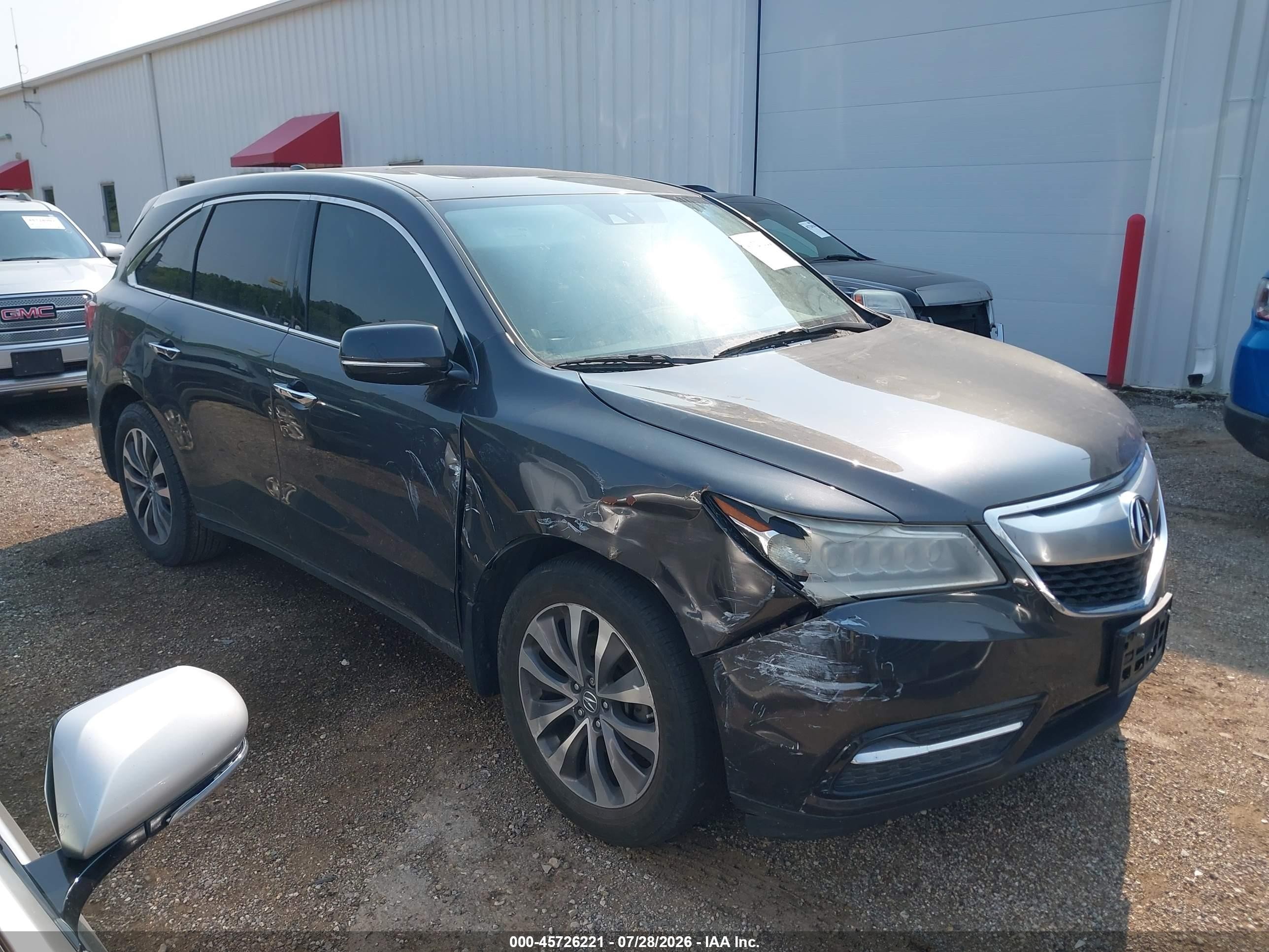 2015 Acura Mdx Technology Package Gray vin: 5FRYD3H42FB006729