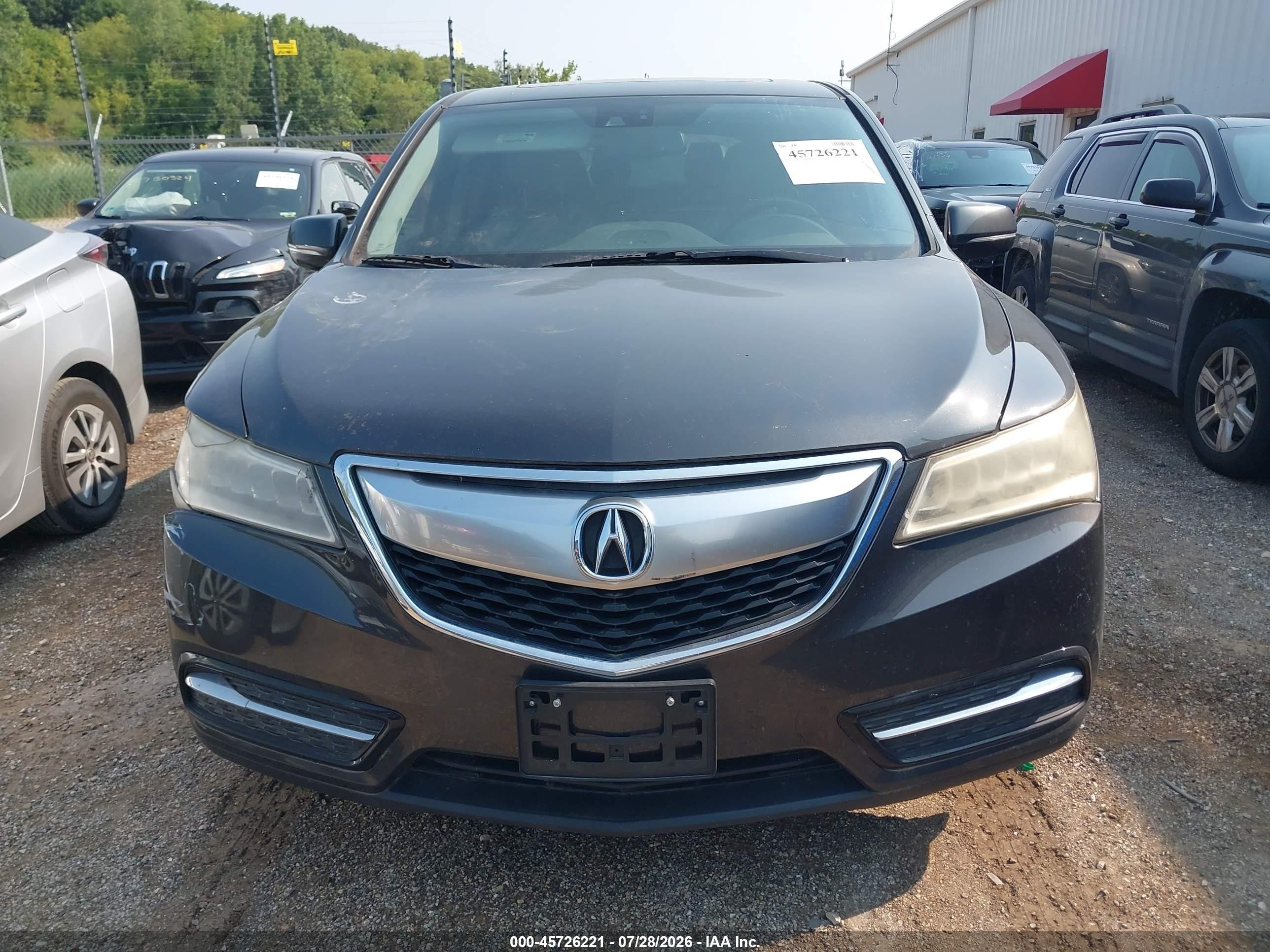 2015 Acura Mdx Technology Package Gray vin: 5FRYD3H42FB006729