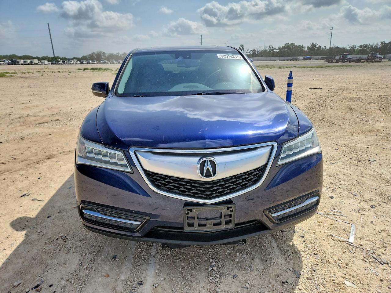2014 Acura Mdx Technology Blue vin: 5FRYD3H43EB002025