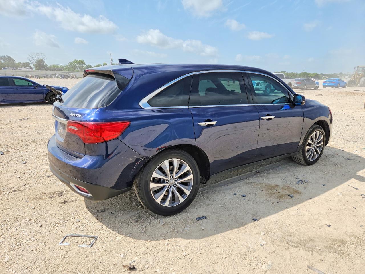 2014 Acura Mdx Technology Blue vin: 5FRYD3H43EB002025