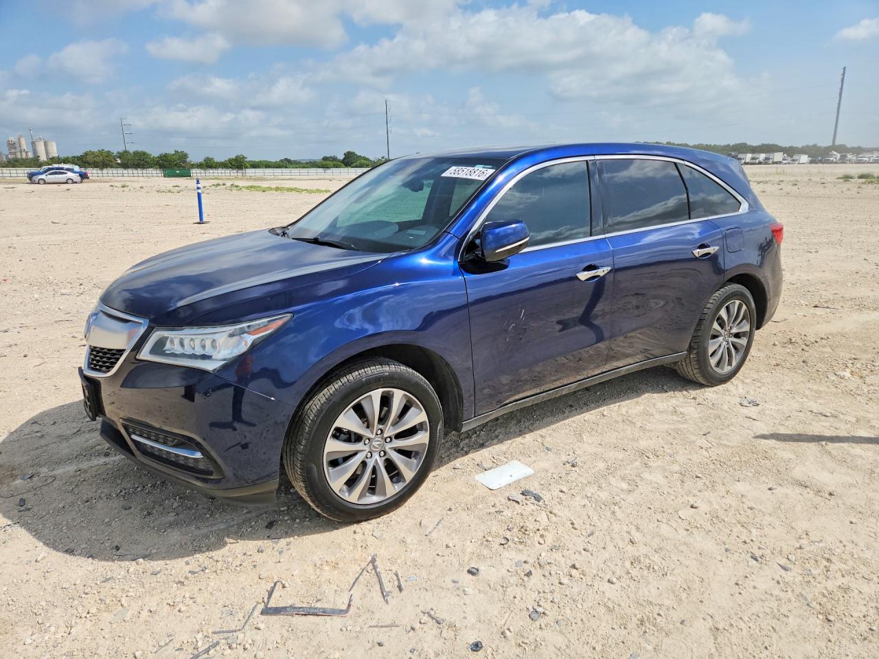 2014 Acura Mdx Technology Blue vin: 5FRYD3H43EB002025