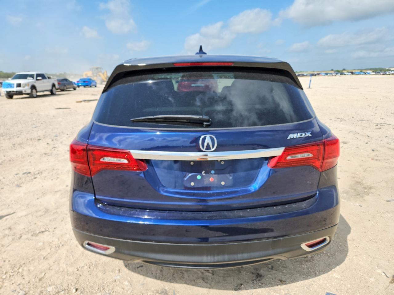 2014 Acura Mdx Technology Blue vin: 5FRYD3H43EB002025