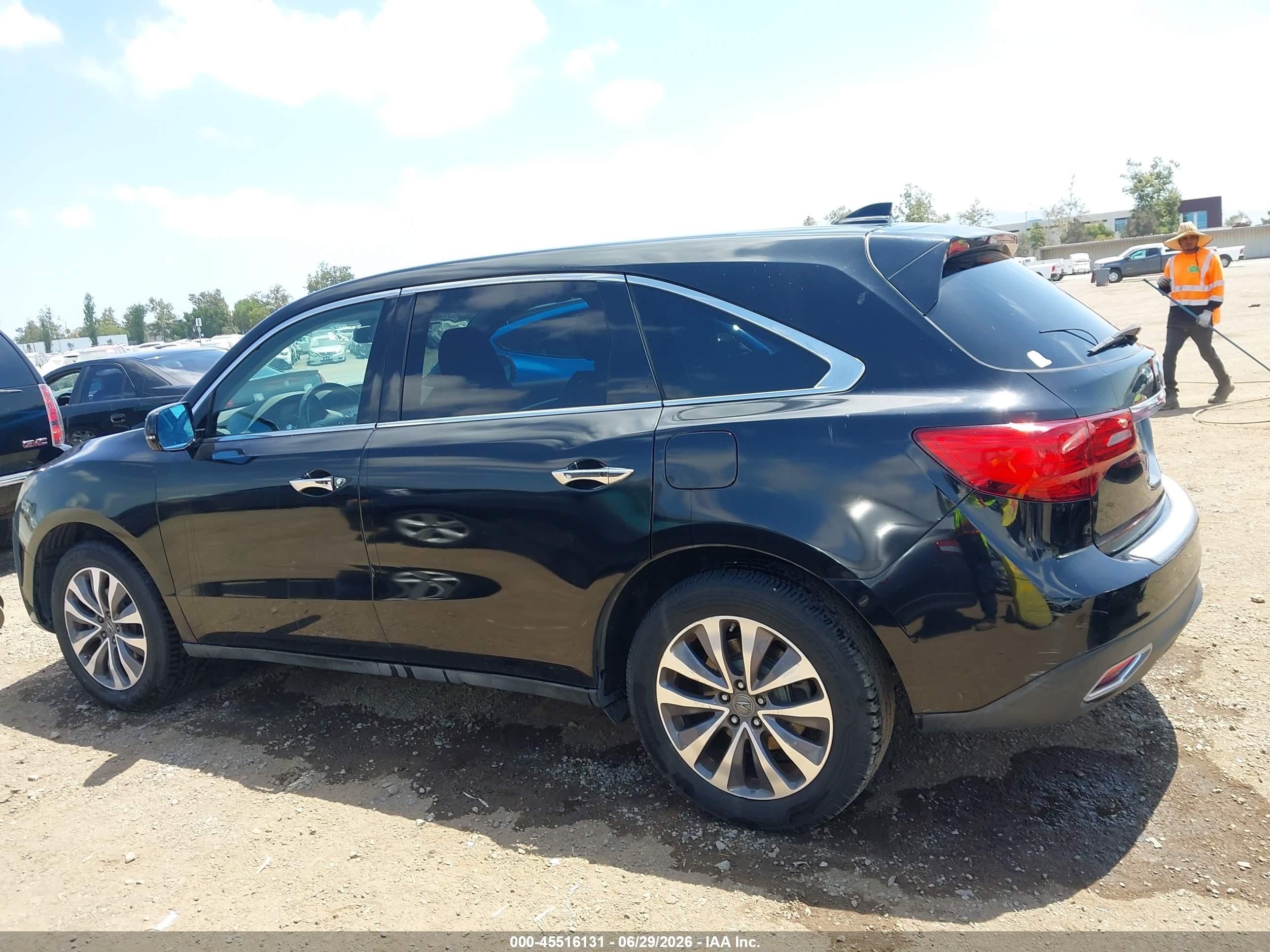 2015 Acura Mdx Technology Package Black vin: 5FRYD3H43FB001412