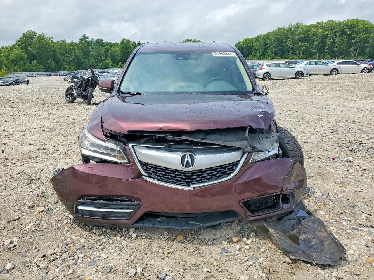 2015 Acura Mdx Technology Burgundy vin: 5FRYD3H43FB005136