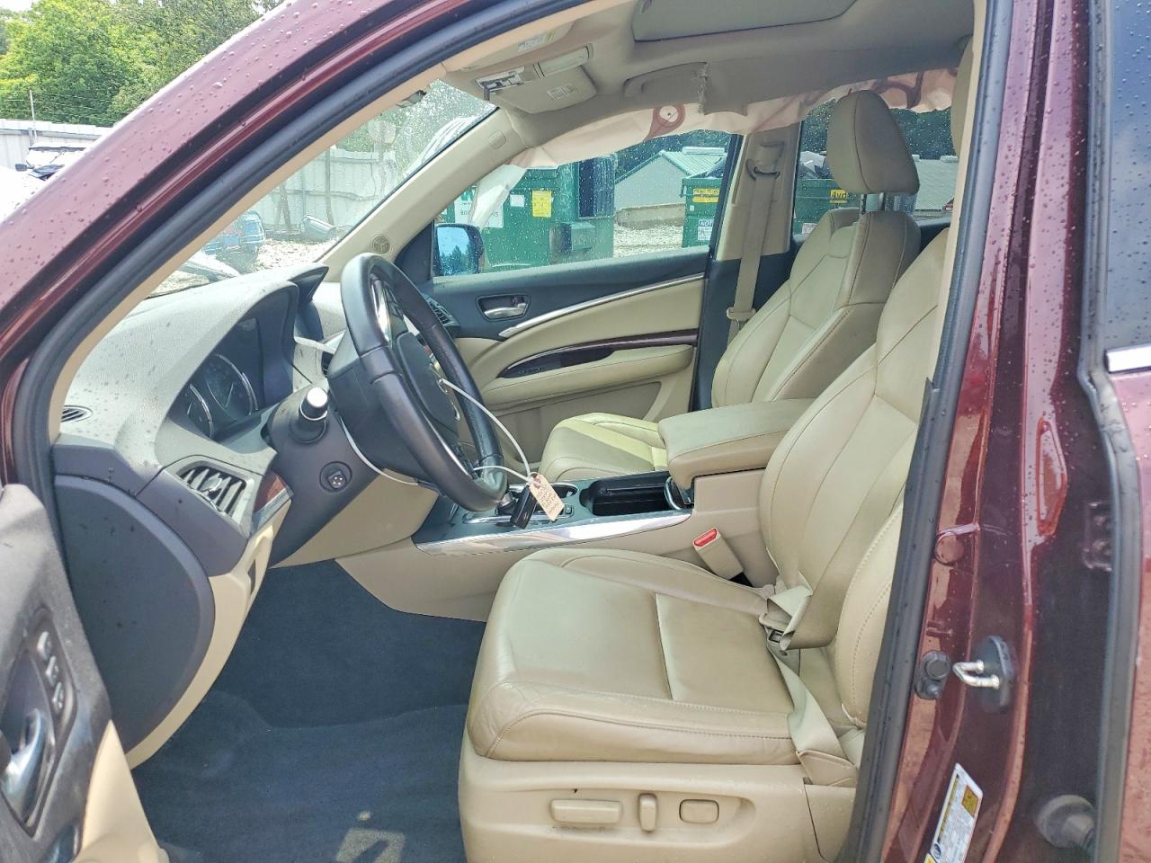 2015 Acura Mdx Technology Burgundy vin: 5FRYD3H43FB005136