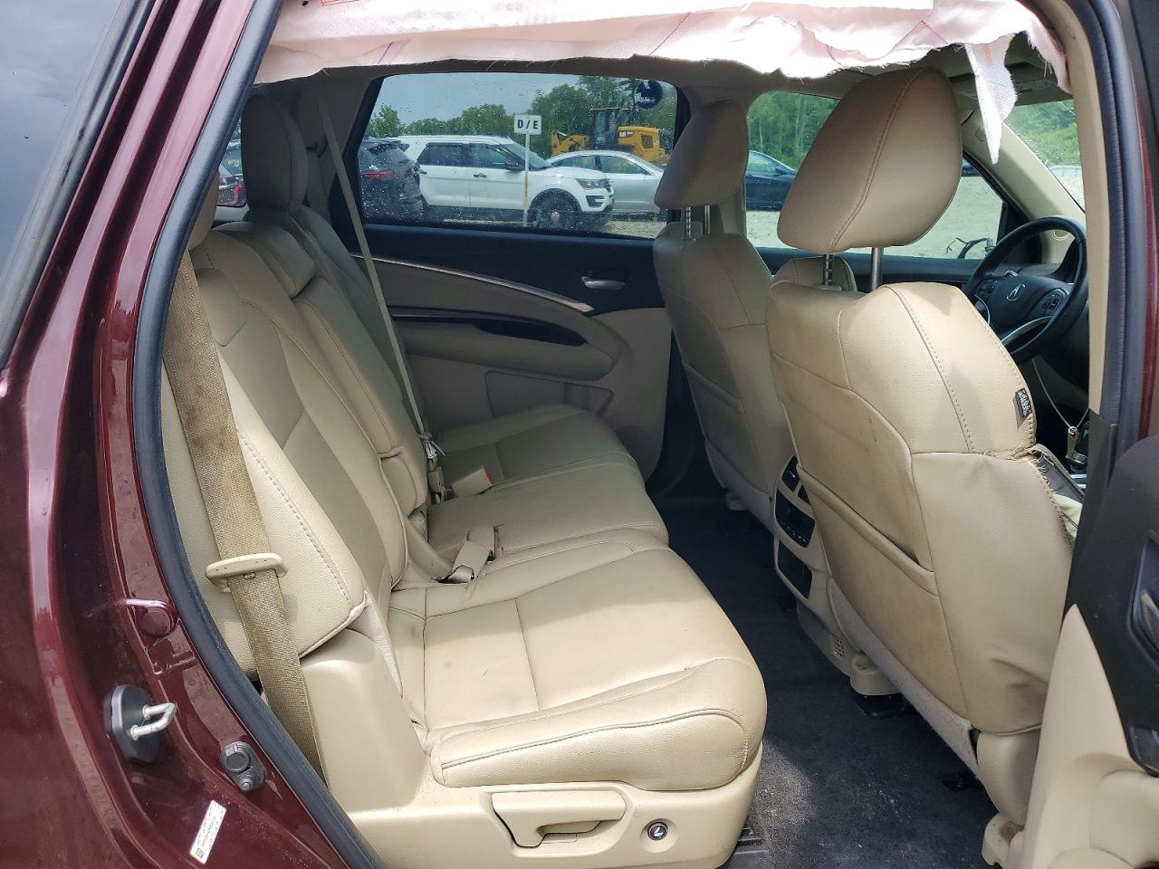 2015 Acura Mdx Technology Burgundy vin: 5FRYD3H43FB005136