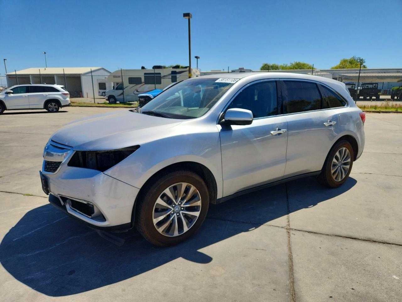 2015 Acura Mdx Technology Silver vin: 5FRYD3H43FB011390
