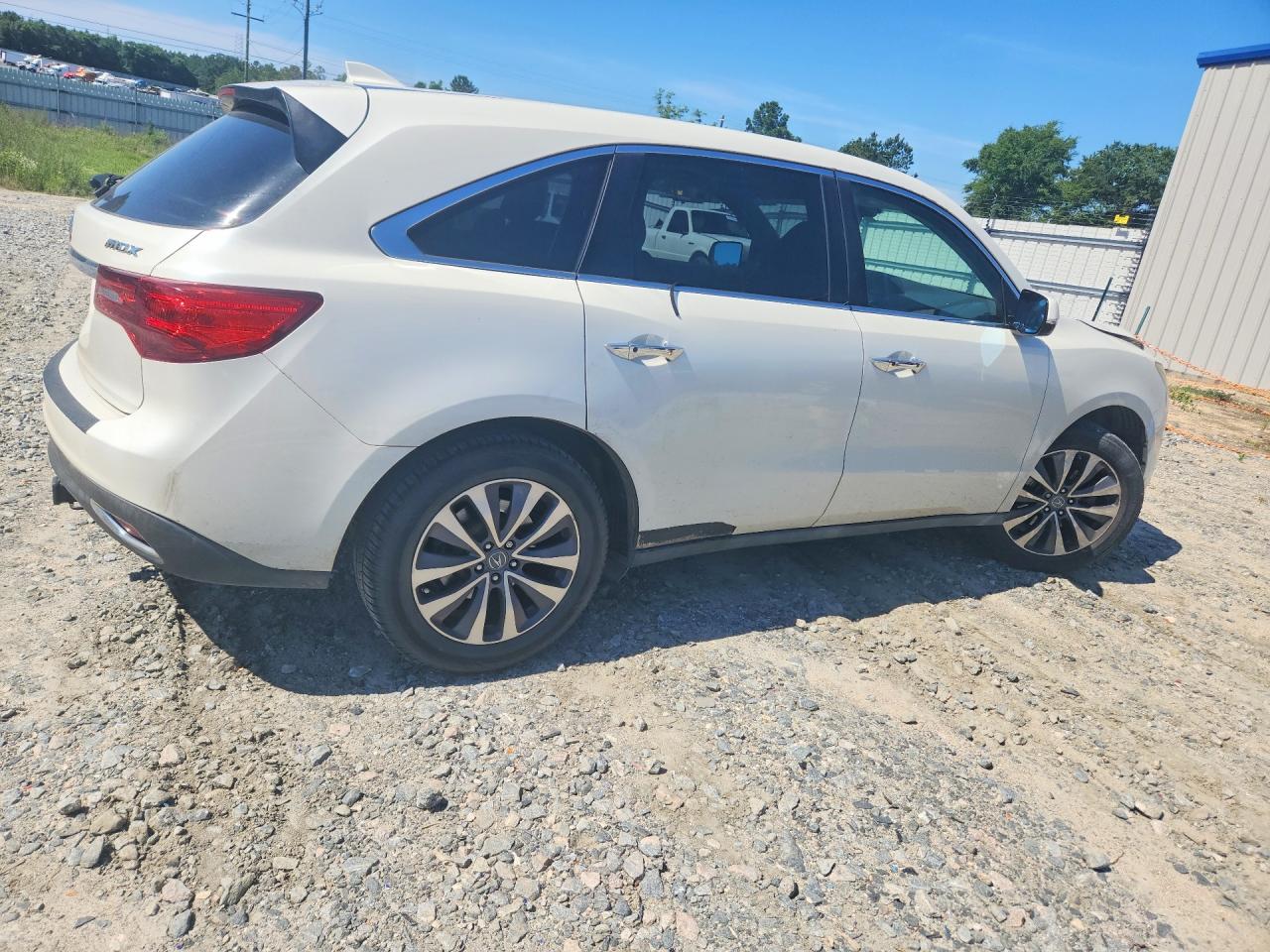 2014 Acura Mdx Technology White vin: 5FRYD3H44EB010974