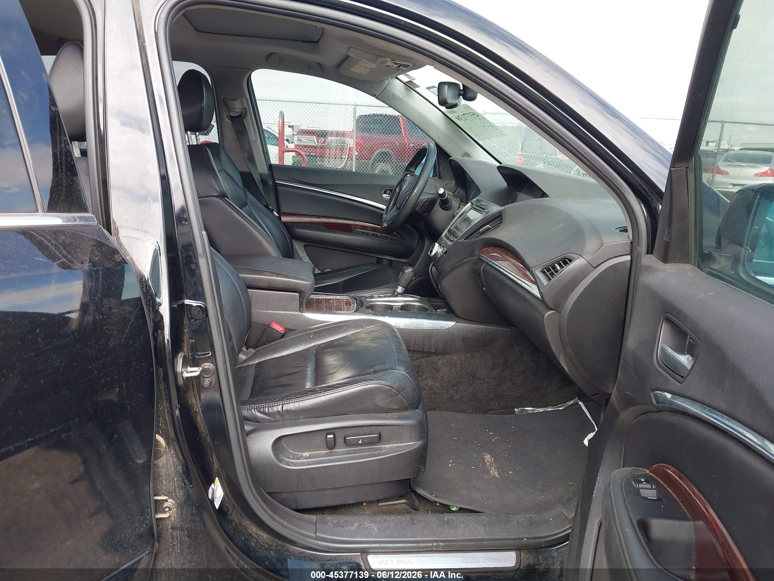2014 Acura Mdx Technology Package Black vin: 5FRYD3H44EB016113